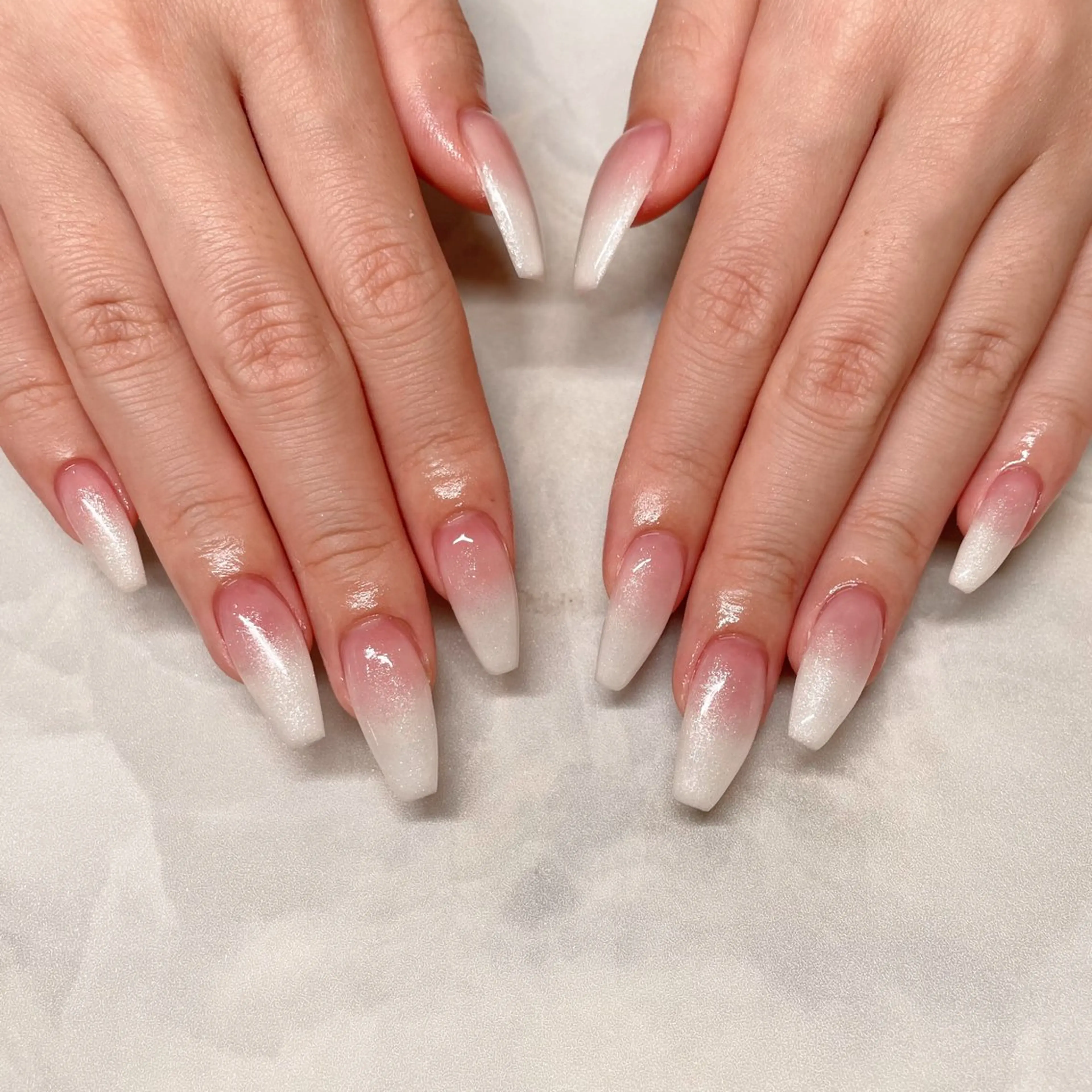 ネイル 長さ出し グラデーション ネイルチップ seri joieangeのネイルデザイン