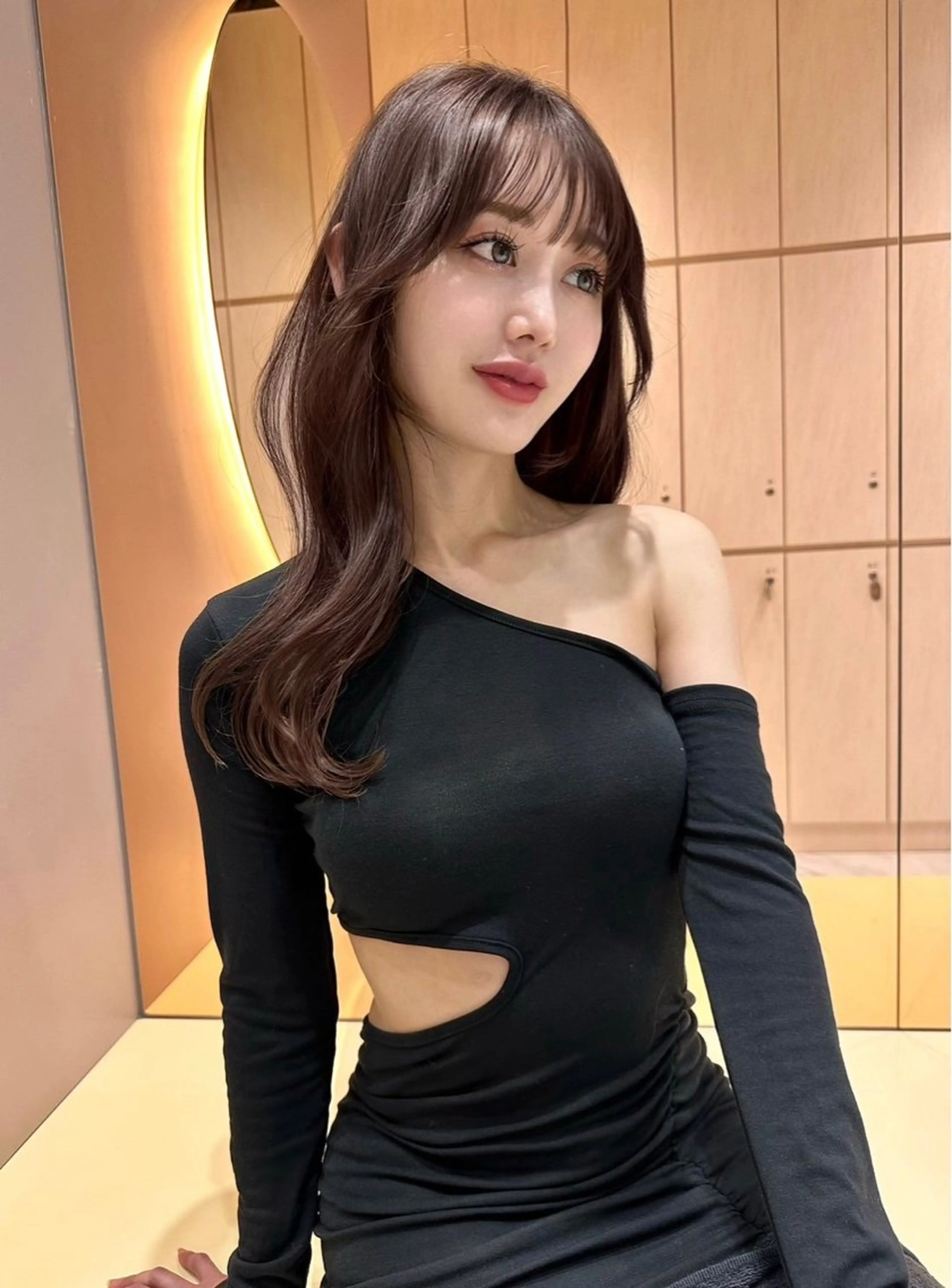 ロング カラー ヘアアレンジ アッシュ 黒髪 ブリーチ ブルーカラー ブルーブラック 🔶似合わせセンター パート/ヤス🔶のヘアスタイル