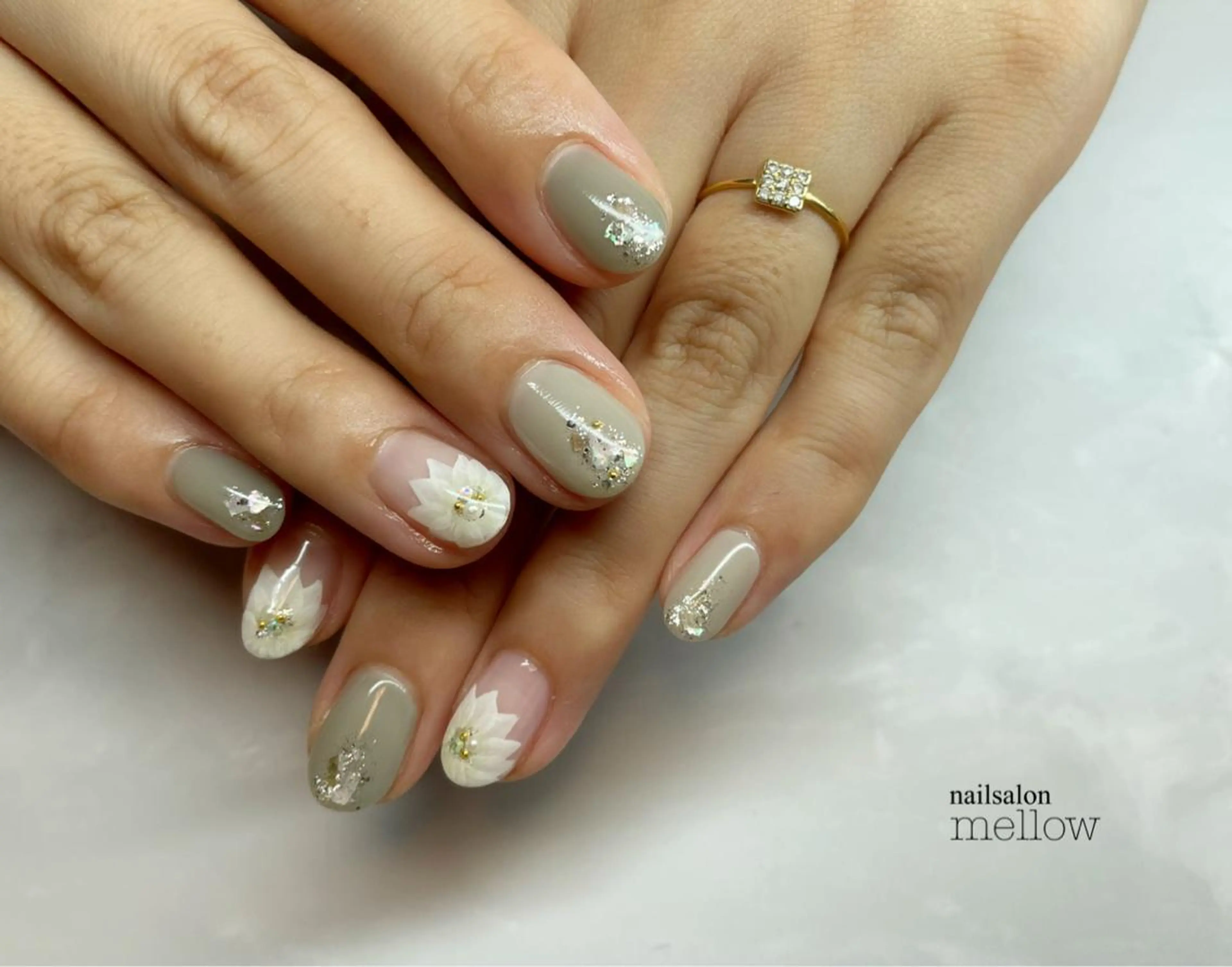 ネイル グリーン 大山 浩美のネイルデザイン