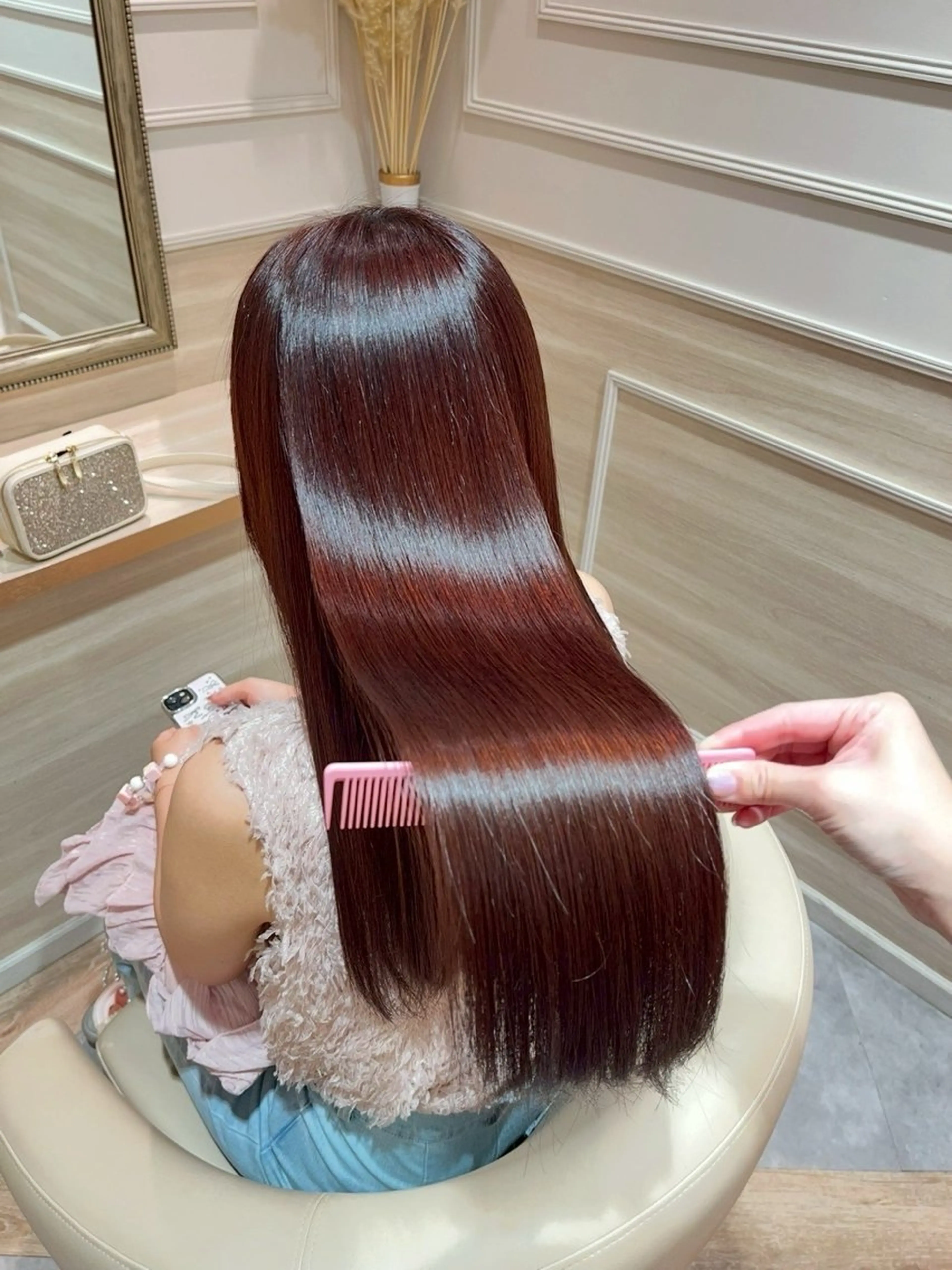 【縮毛卒業】髪質改善ストレートトリートメントの写真