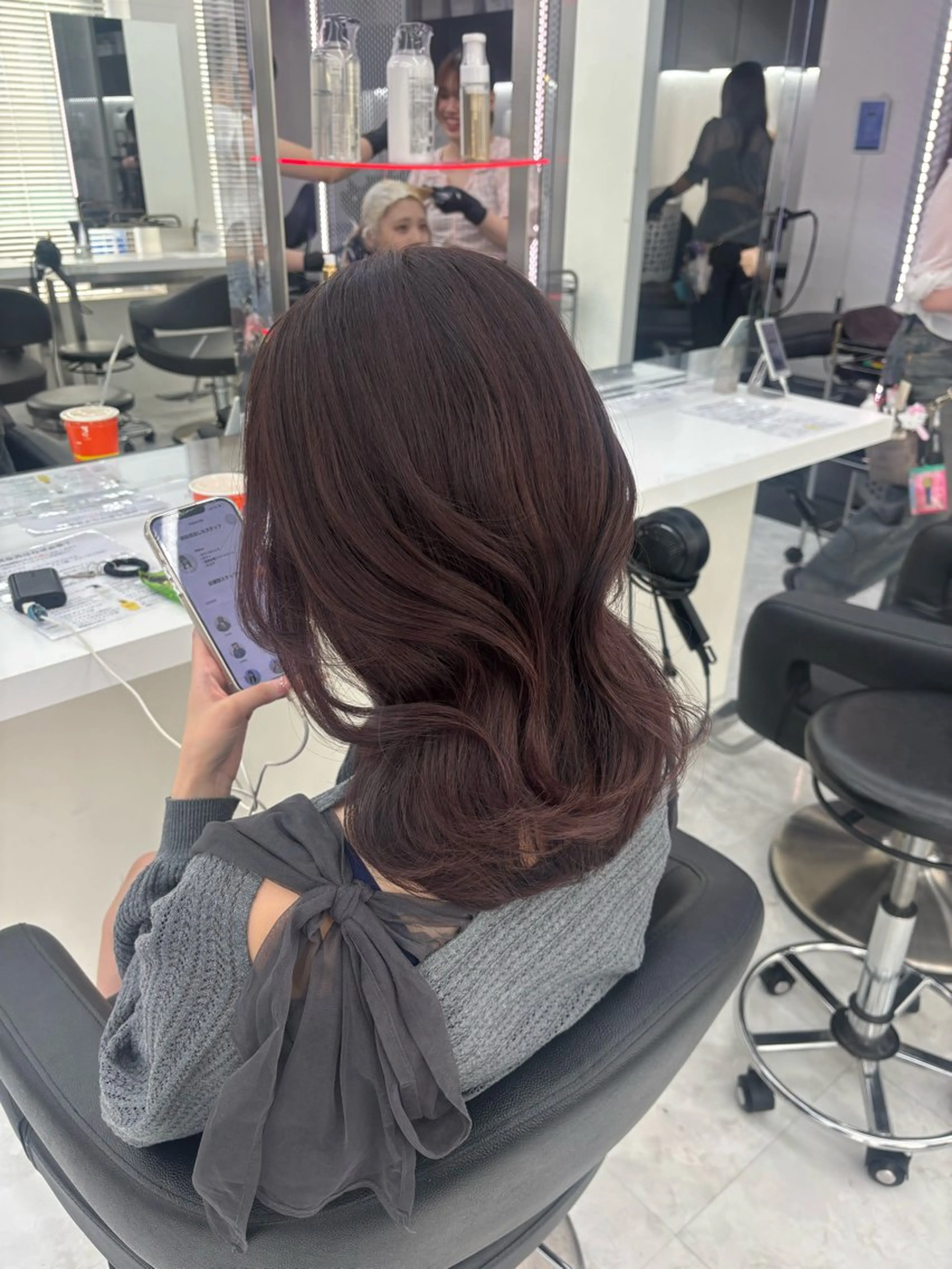 カラー ヘアカラー かわいい艶髪🤍 れいな🤍のヘアスタイル