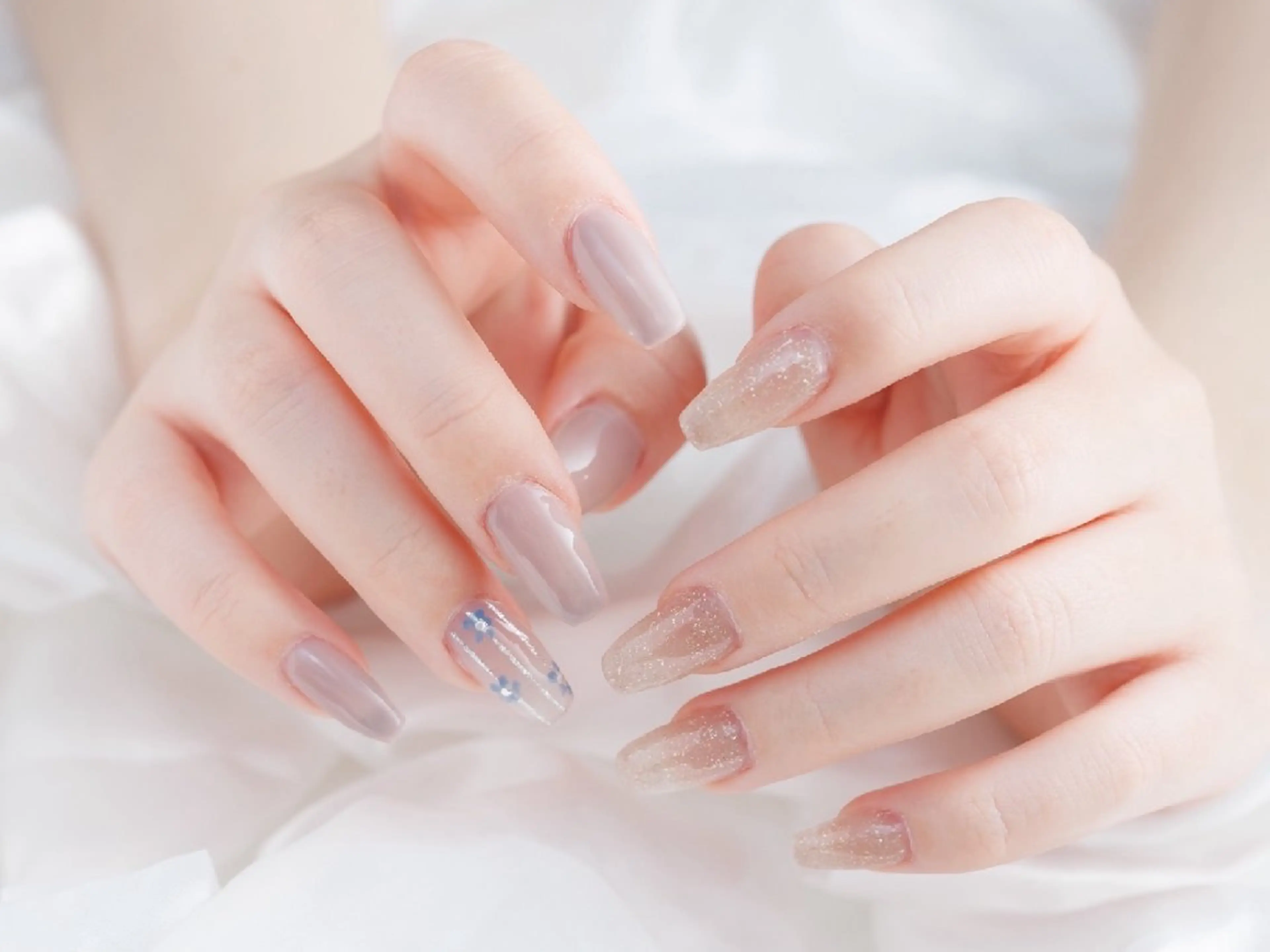 ジェルチップ長さだし10本+ワンカラー(オフ込み)の写真