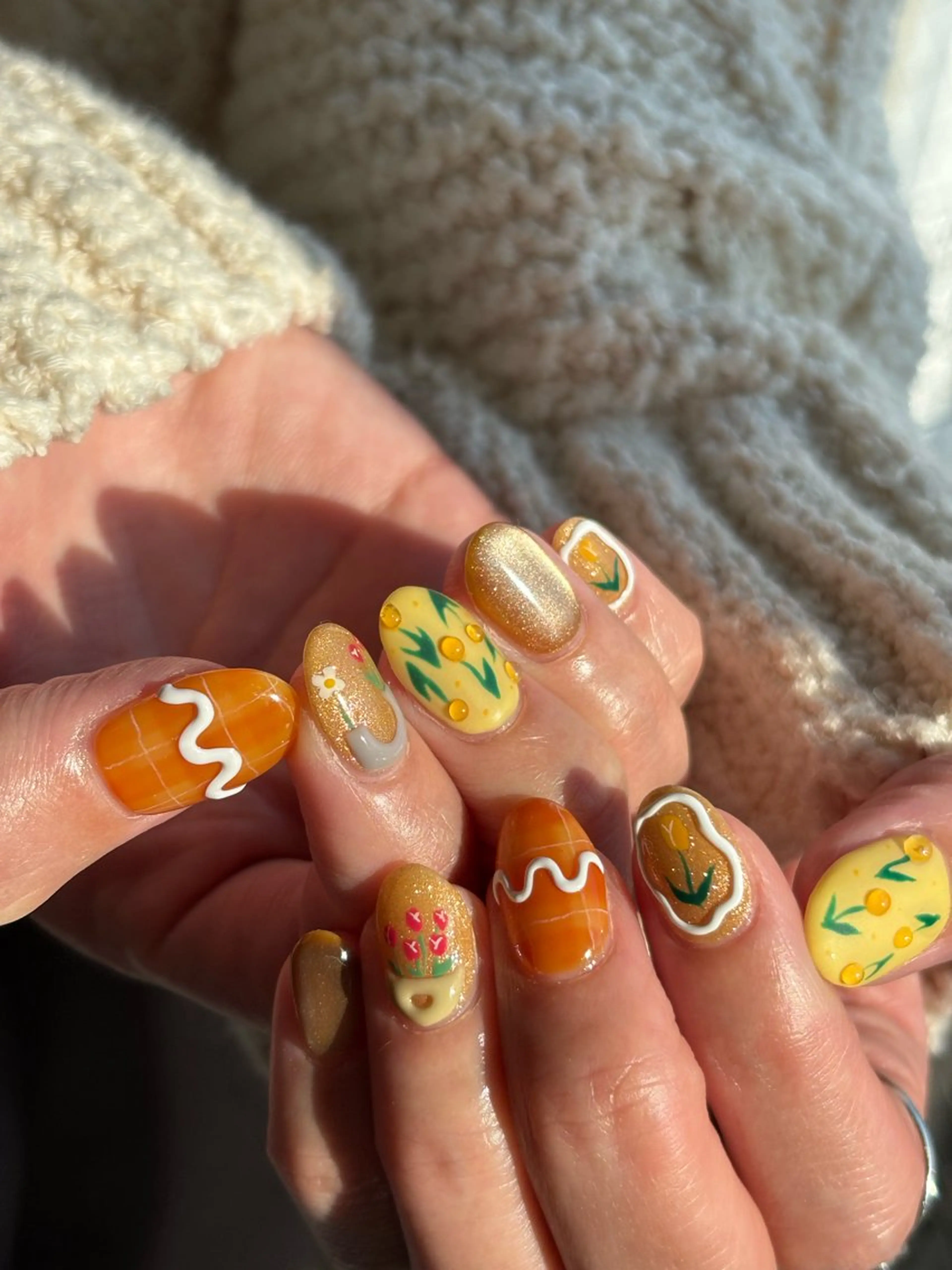 ネイル アートネイル 持ち込み ハンドネイル nuu  栄所属・早川 里奈のネイルデザイン