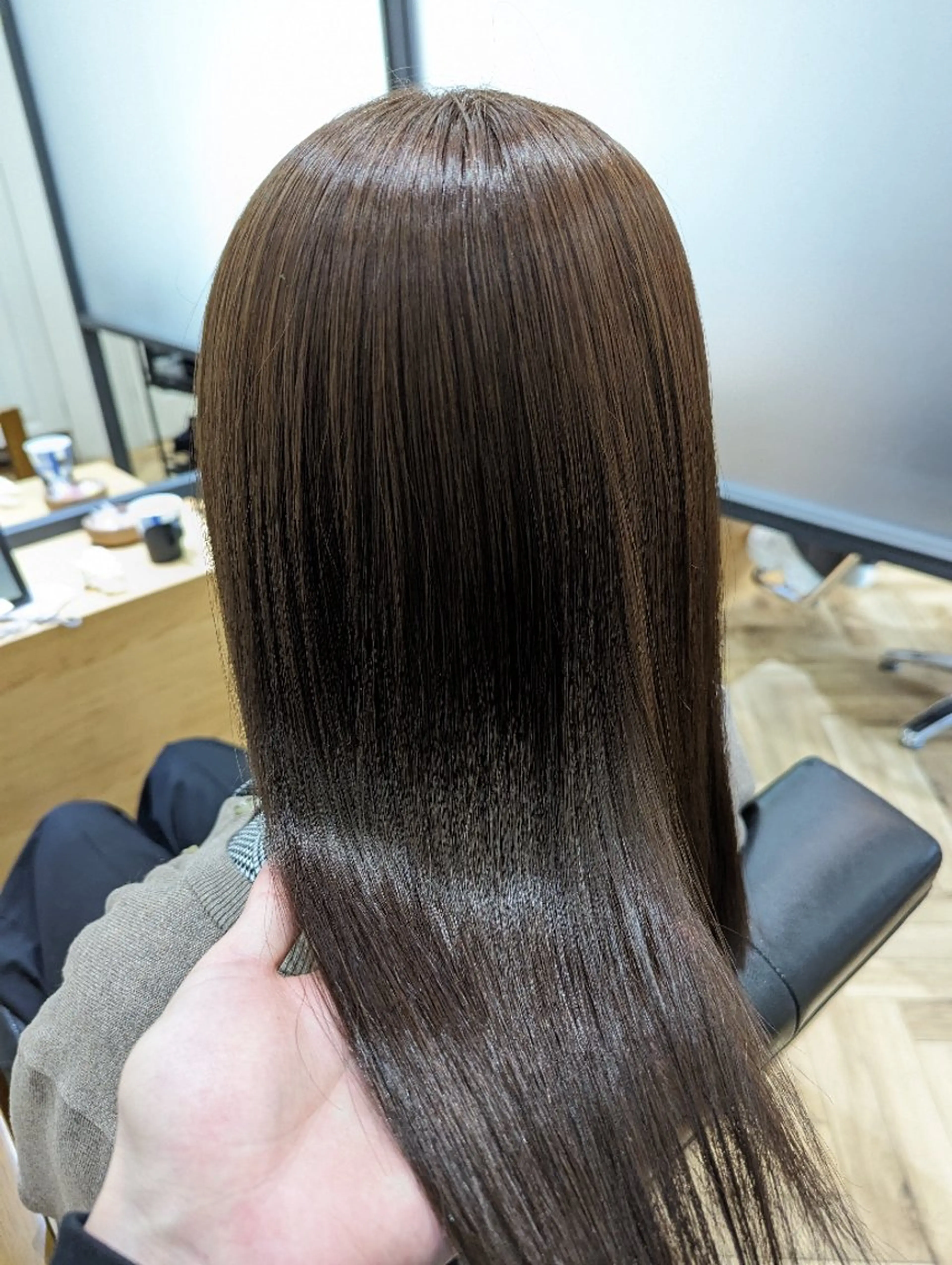 ミディアム くせ毛 ✨METEO導入店✨ 髪質改善×縮毛矯正のヘアスタイル