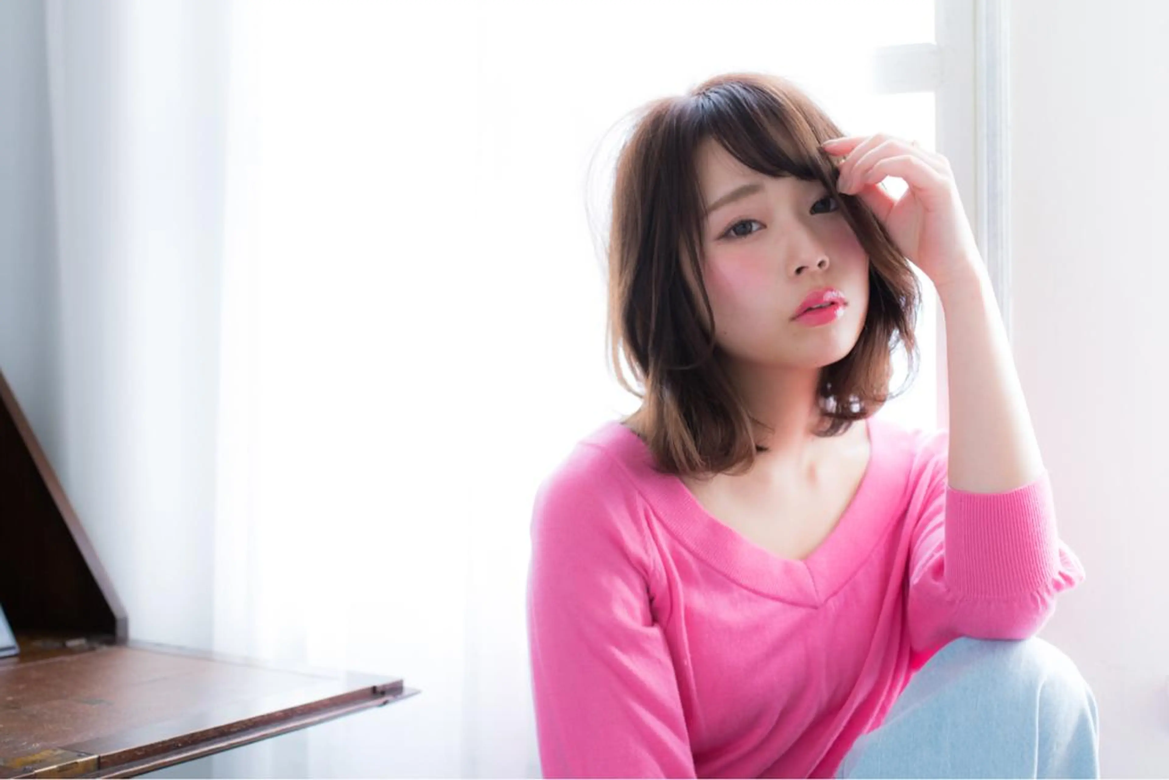 ミディアム 小顔カット/レイヤー 【WiLL】加藤のヘアスタイル