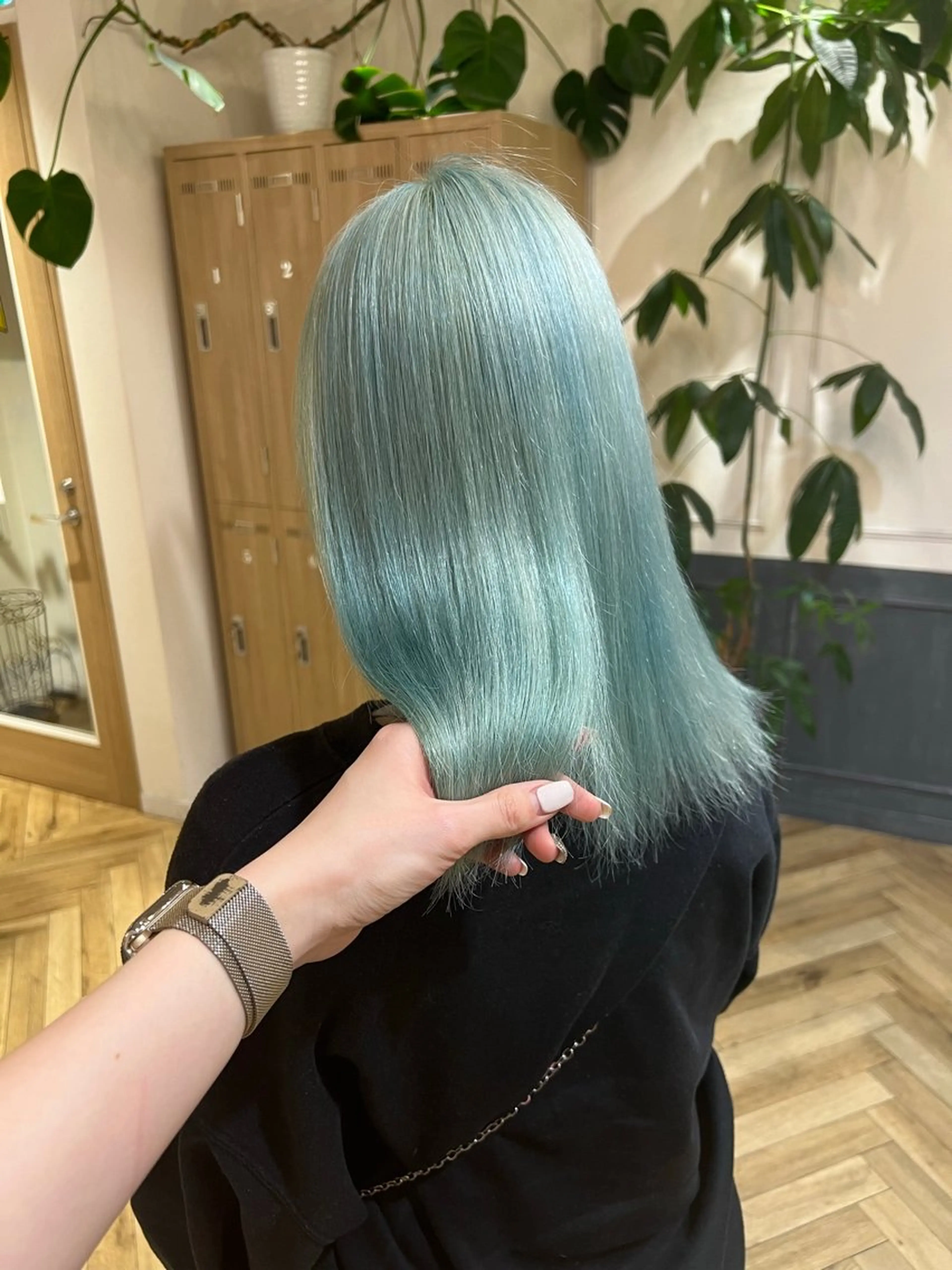 ミディアム カラー 艶カラー/韓国顔周り 🎀mamiのヘアスタイル