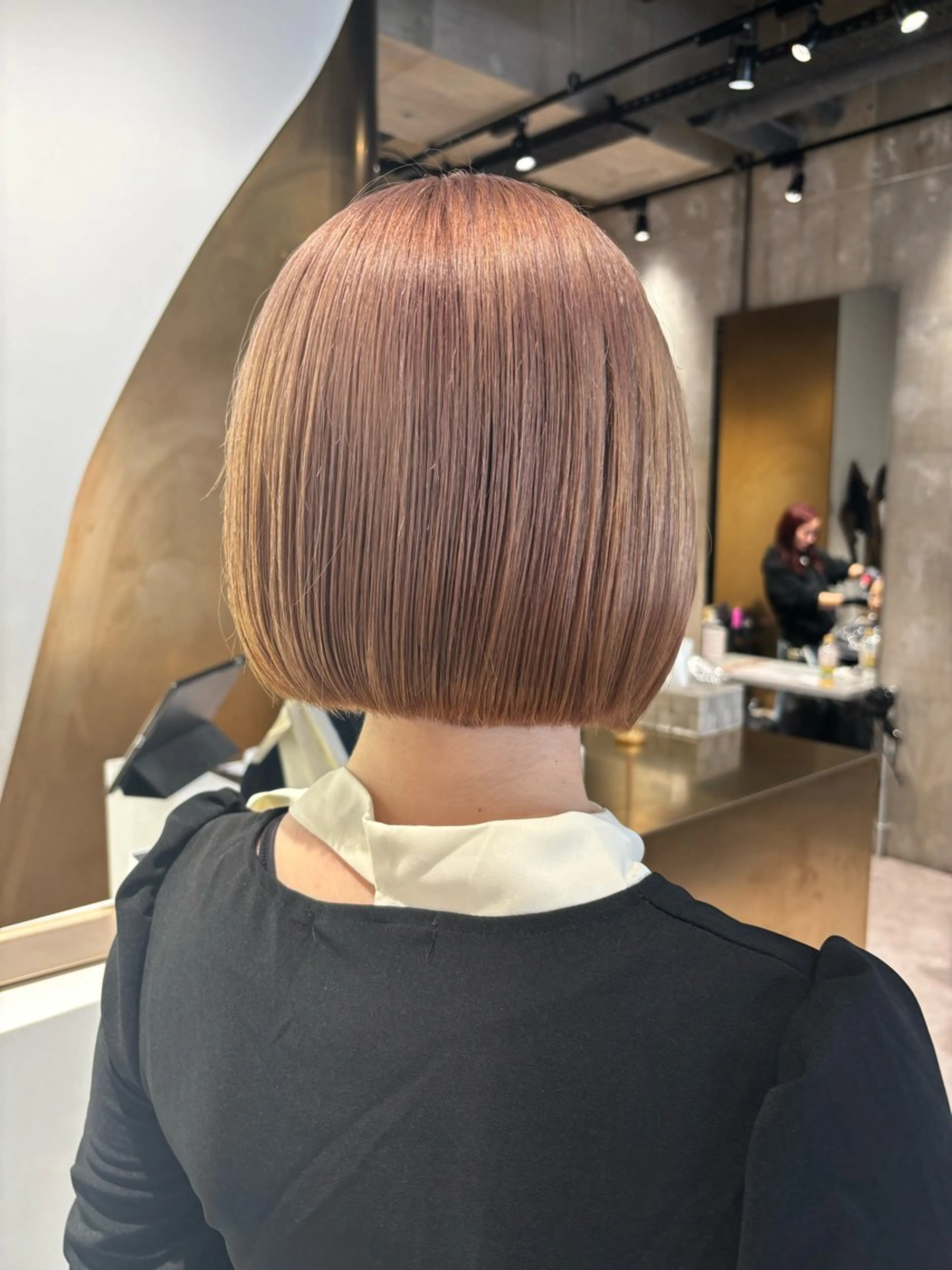 ショート カラー ベージュカラー ピンクカラー ピンクベージュ カット ヘアカラー トリートメント 無料カット募集中🌷 ちひり𓂃𓈒♡‪のヘアスタイル