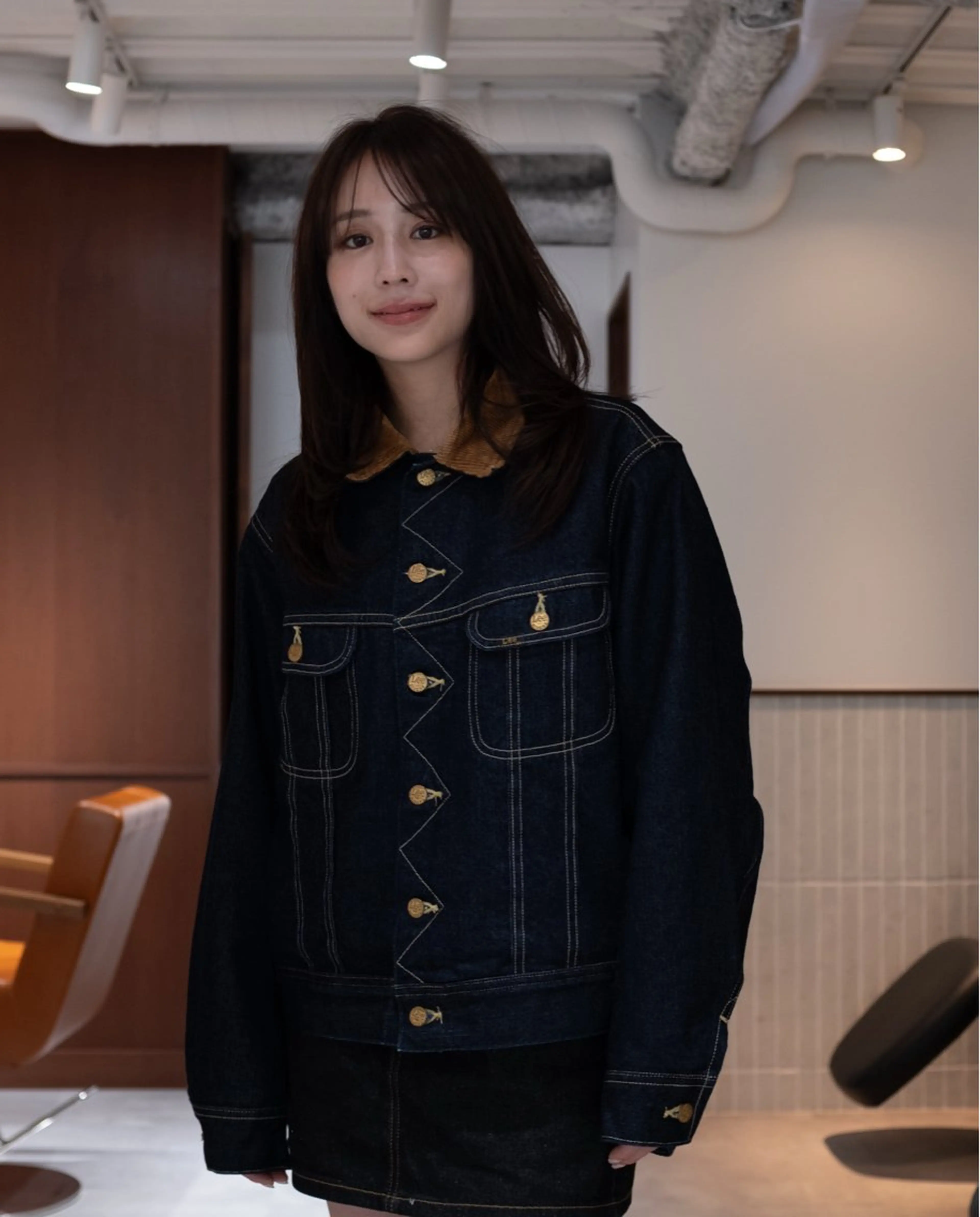 ミディアム カラー ヘアアレンジ カット ヘアカラー トリートメント opus 店長大和 レイヤー/赤み消しのヘアスタイル