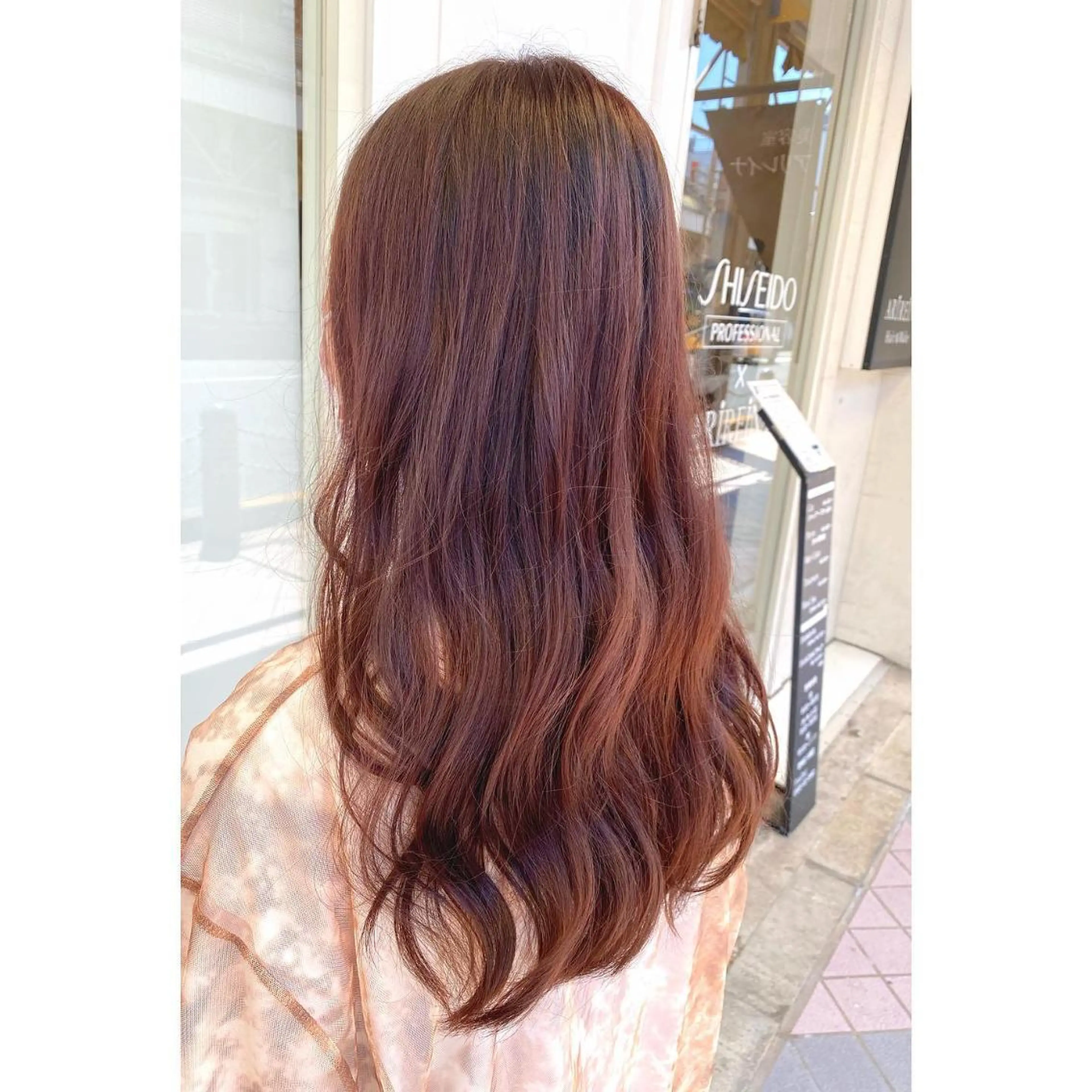 ミディアム カラー パーマ ベージュカラー ブラウンカラー ラベンダーカラー ラベンダーピンク ピンクカラー オーガニックカラー/ 髪質改善/暗髪/ボブのヘアスタイル