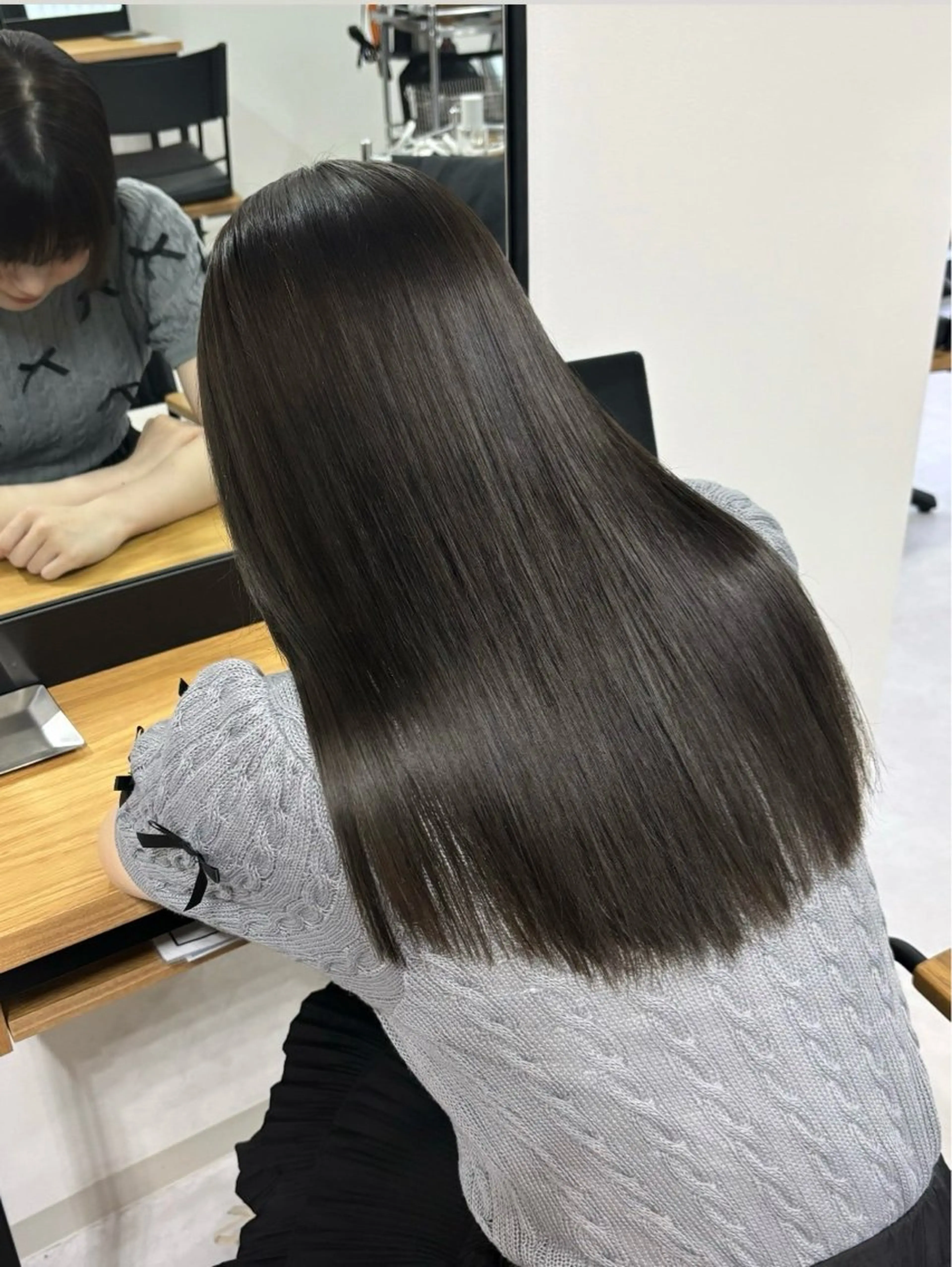 ロング ショートボブ ボブ ハイライト レイヤーカット 縮毛矯正 SUZU/岡山/矯正 ブリーチ/レイヤーのヘアスタイル