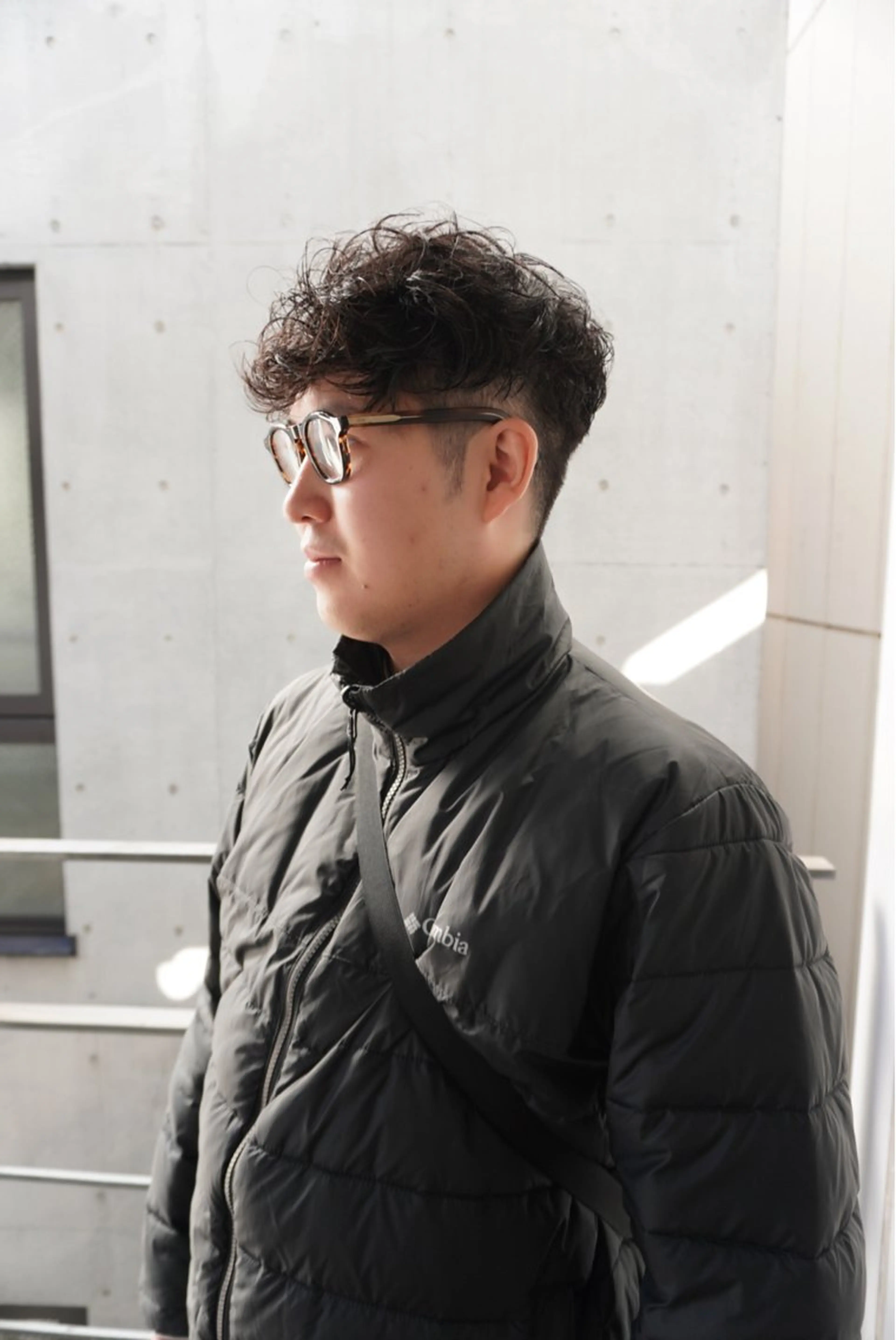 ミディアム パーマ メンズ スペインカール カット パーマ benji仙台所属・KOKI/ ボブ/ パーマ/透明感カラーのヘアスタイル