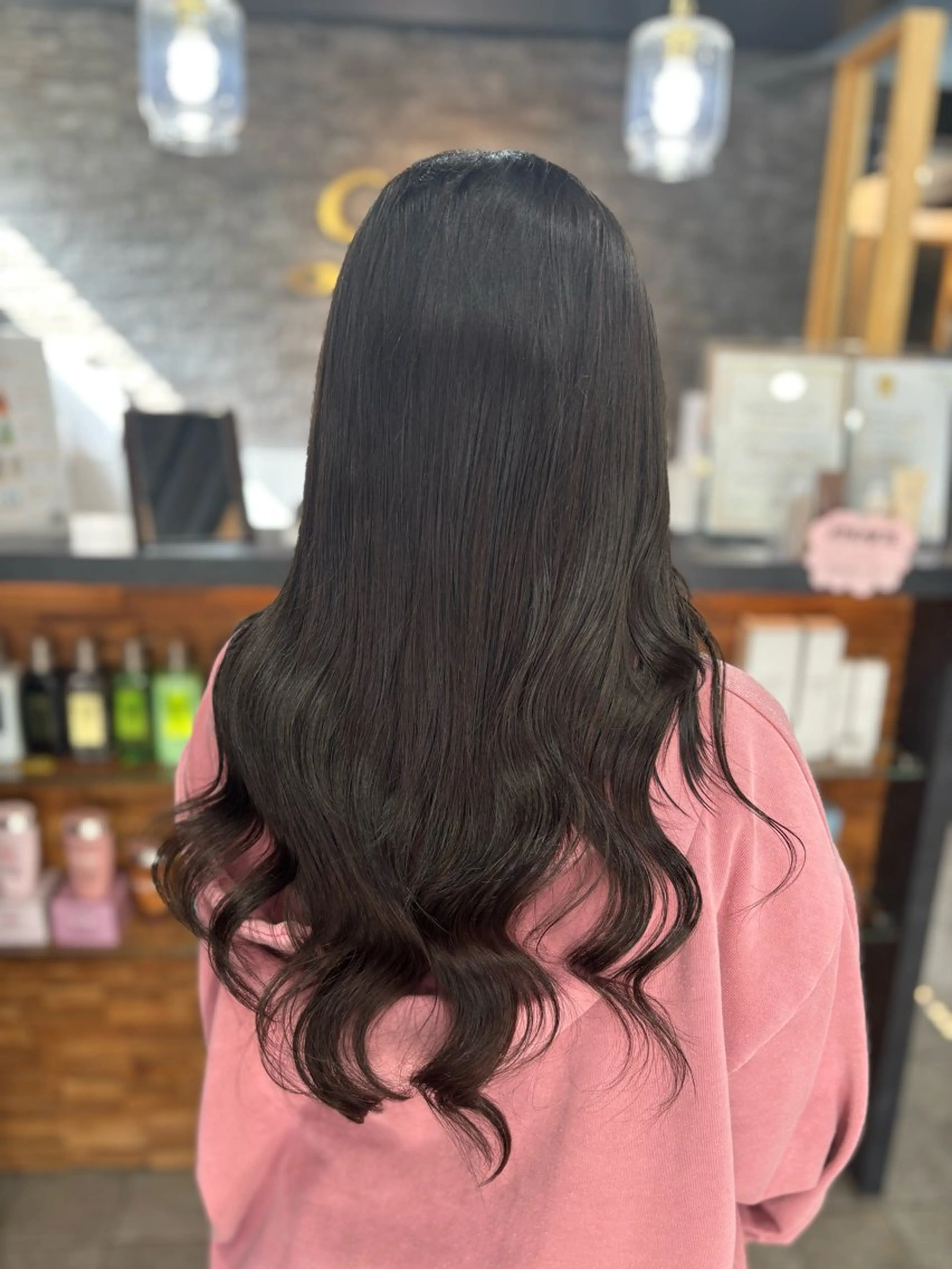 ロング エクステ 髪質改善 レイヤーカット エクステ 横浜/エクステ特化× 艶カラー/あいかのヘアスタイル