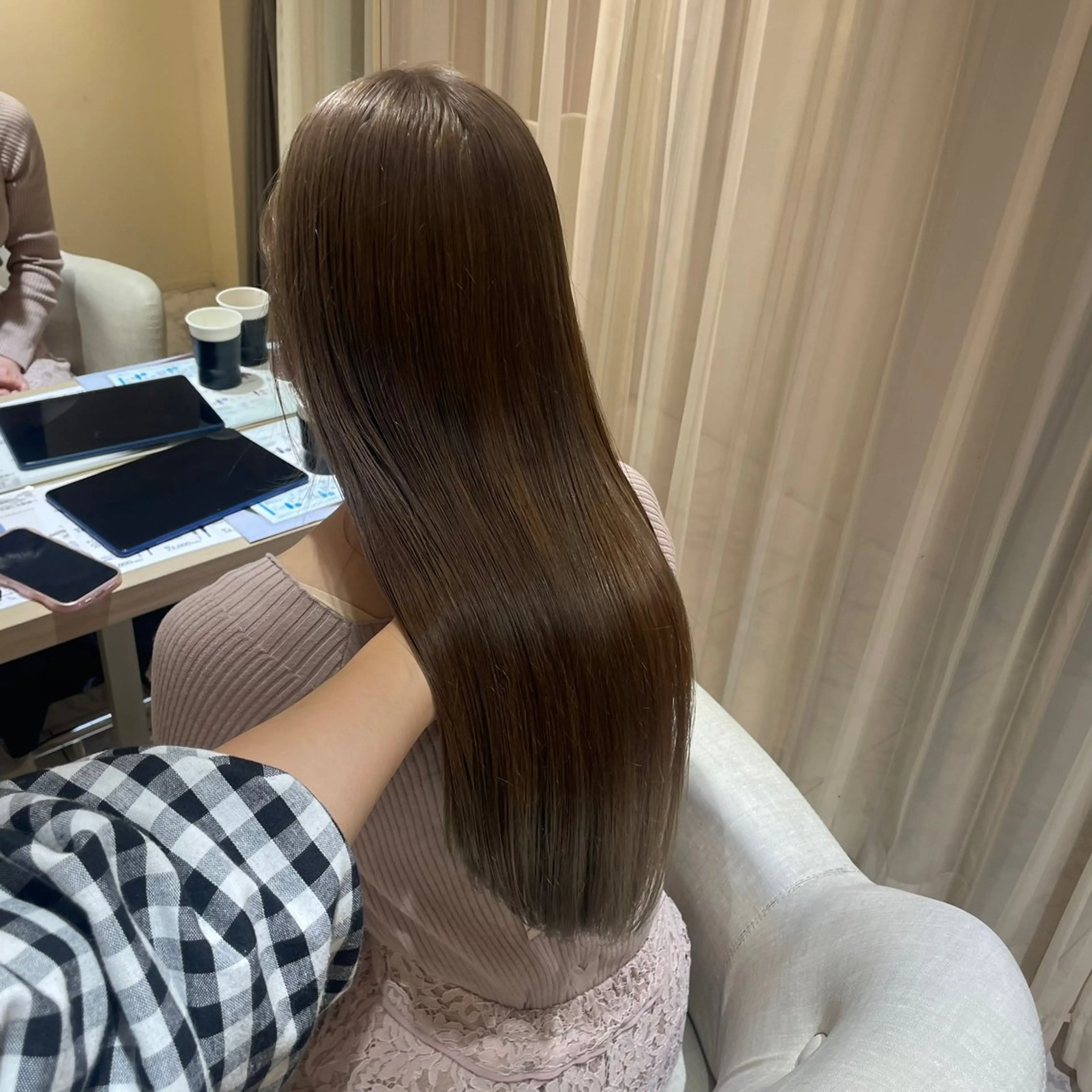 ロング カット ヘアカラー トリートメント ヘッドスパ マホ/日吉/髪質改善 /レイヤー/ガーリーのヘアスタイル