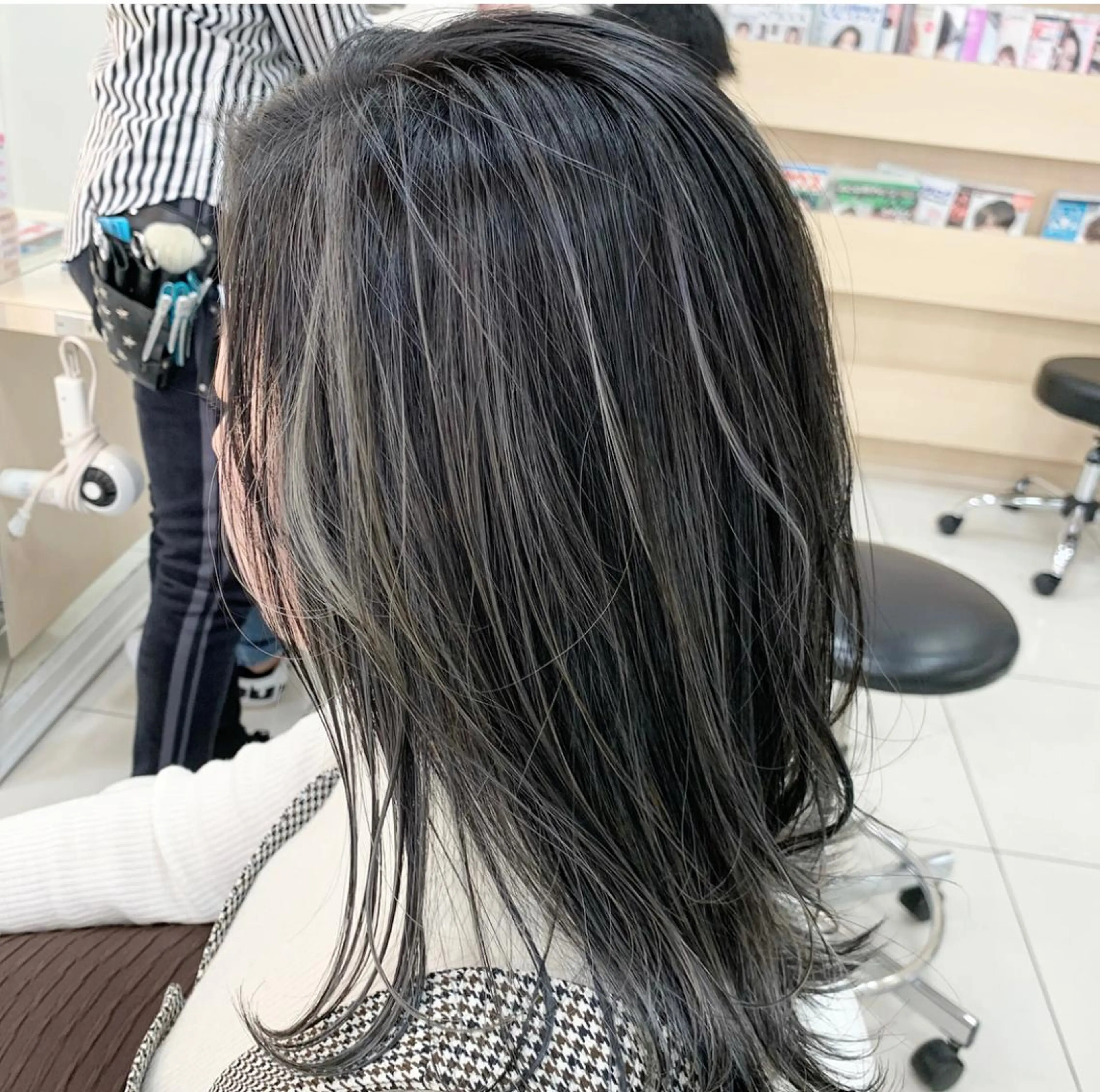 カラー ヘアカラー 竹下 勝也のヘアスタイル