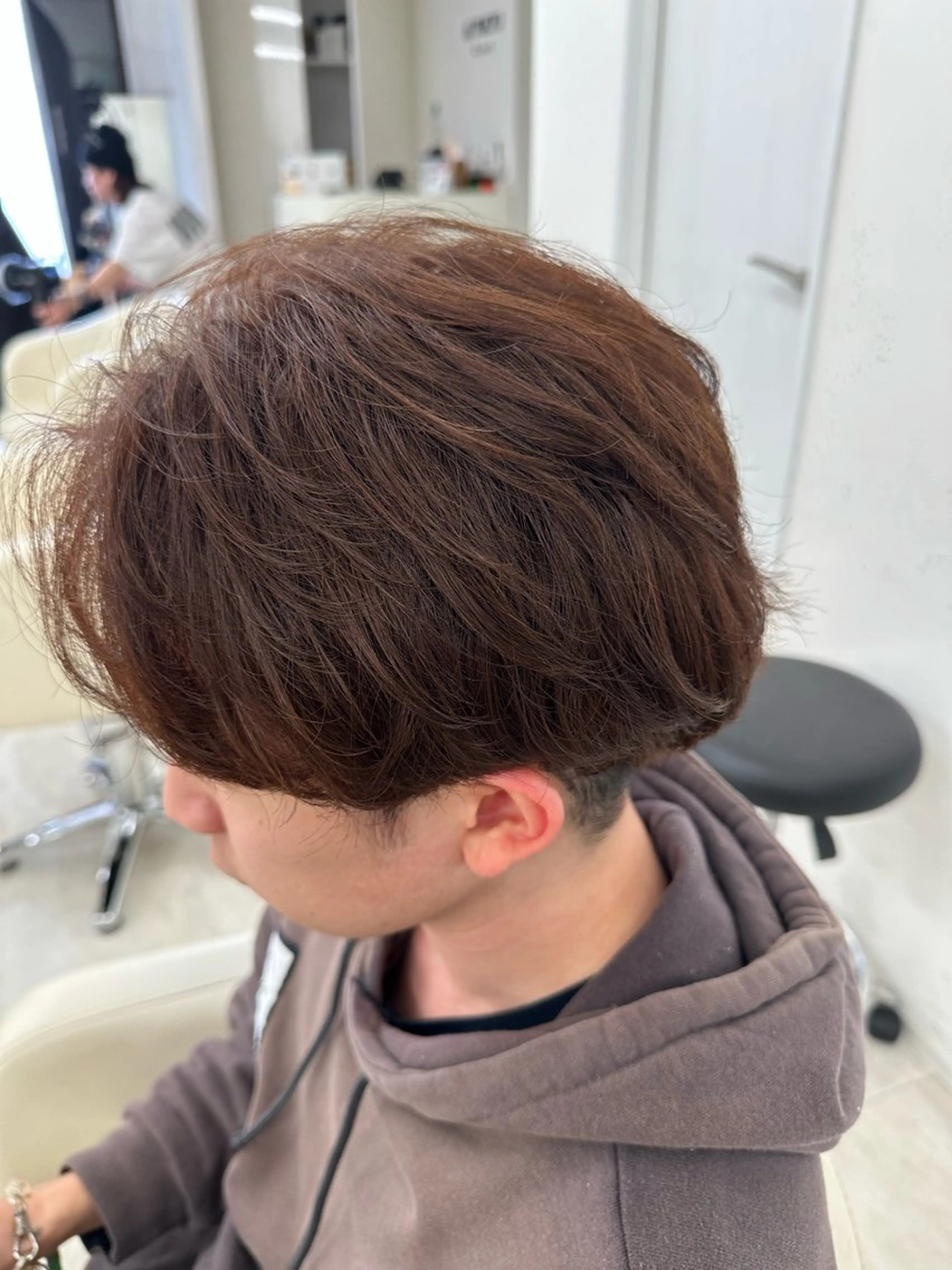 カラー メンズ メンズブリーチ ブリーチ ブラウンカラー ブリーチなしカラー AI TOKYO  men's 横浜所属・【パーマの達人】 💎メンズ特化🔥徹のヘアスタイル