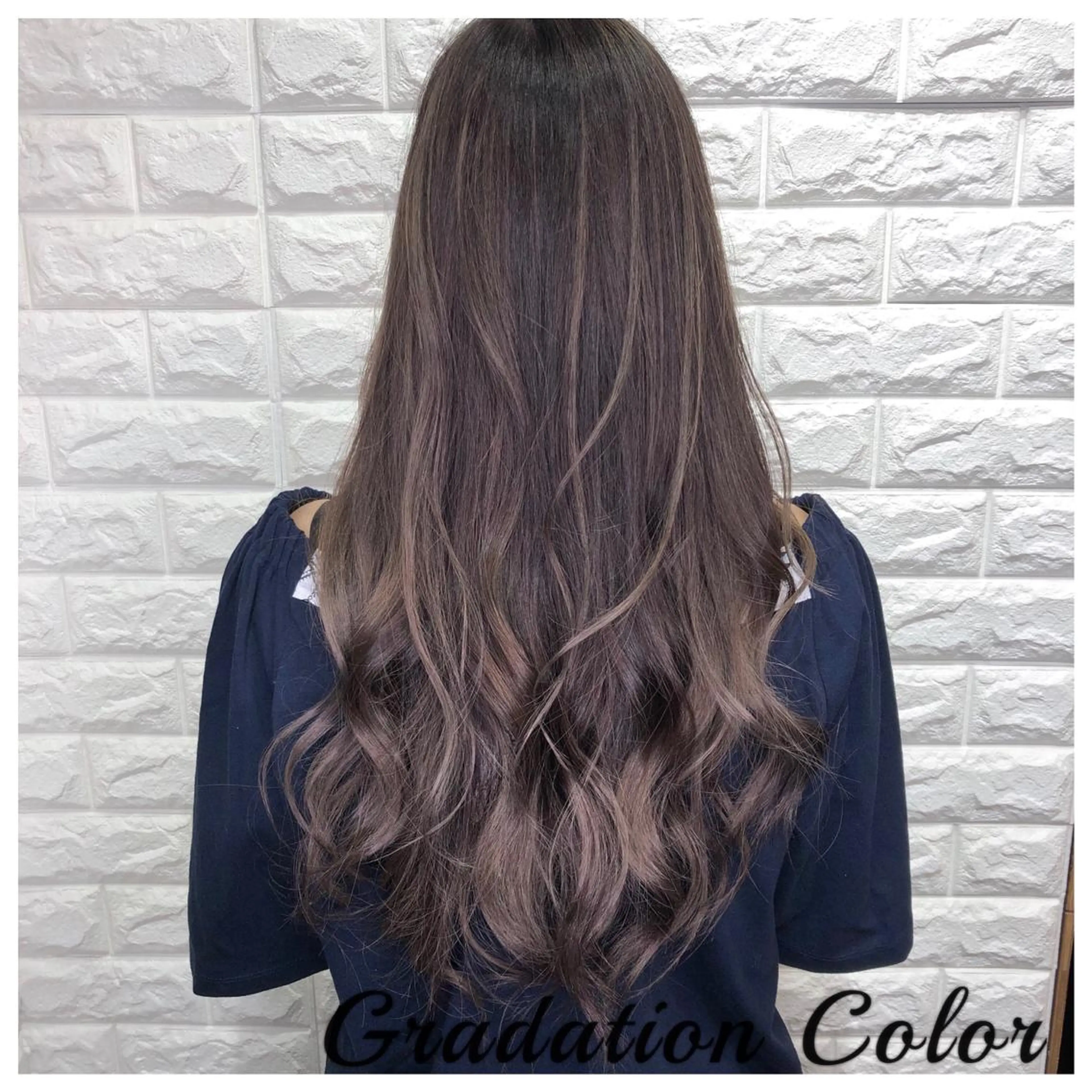 ロング カラー EGAO所属・yuuka🌻 ハイライト/艶カラーのヘアスタイル