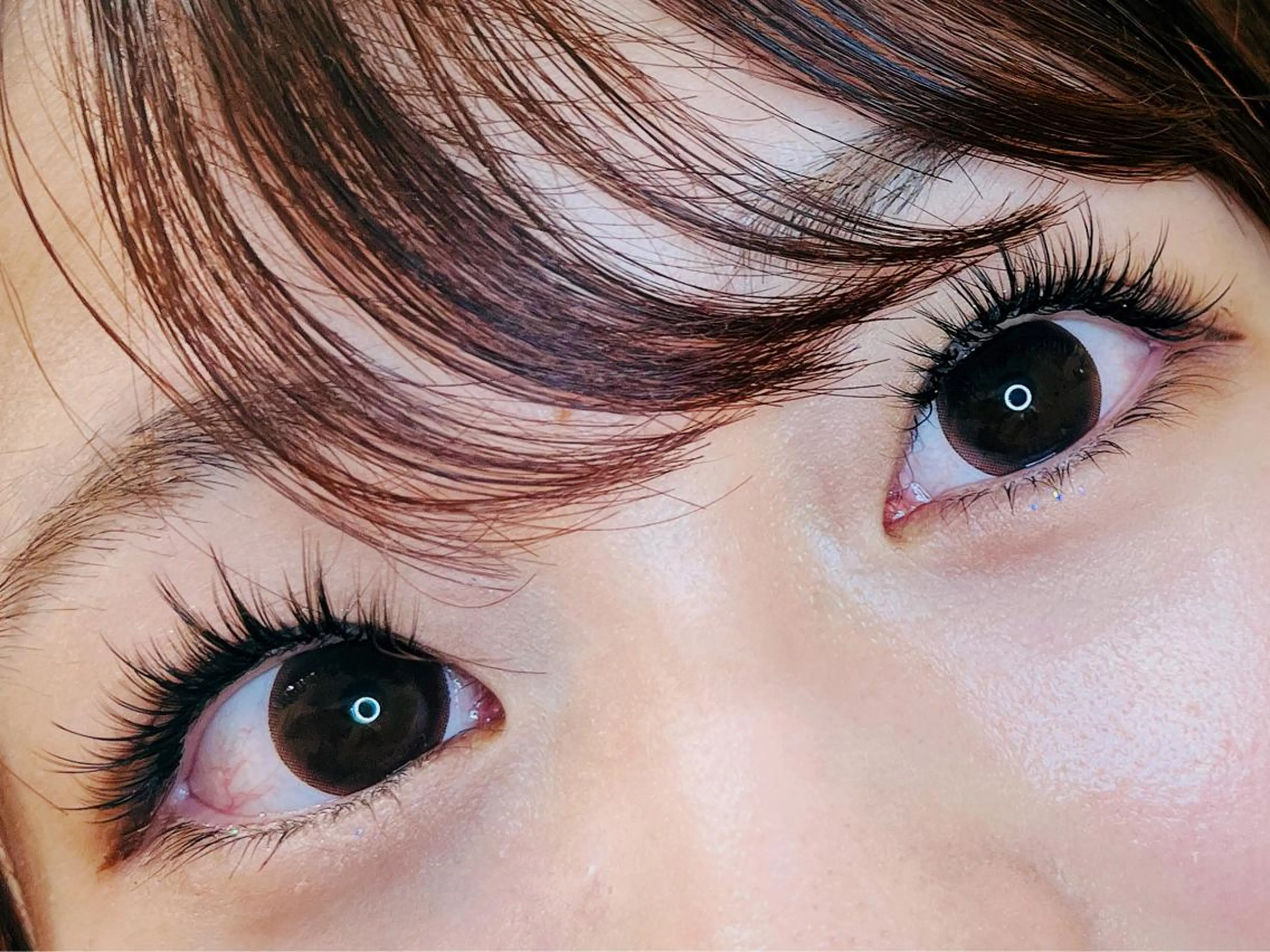 マツエク・マツパ 付け放題 バインドロック フラットラッシュ 韓国風マツエク ナチュラル マツエク オーロラ所属・AURORA RINAのマツエク・マツパデザイン