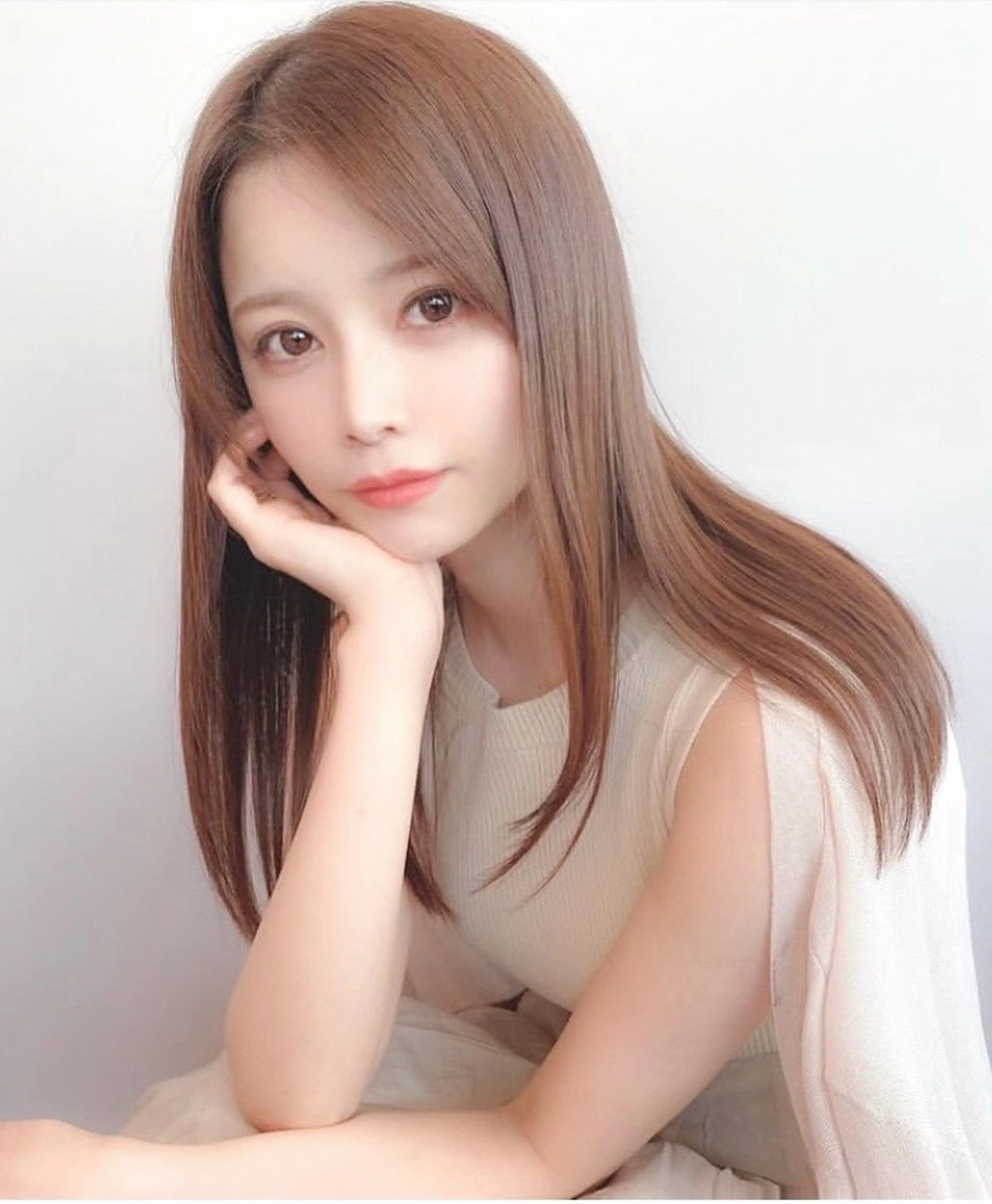 セミロング カット ヘアカラー トリートメント 艶髪/髪質改善 /Ryoのヘアスタイル