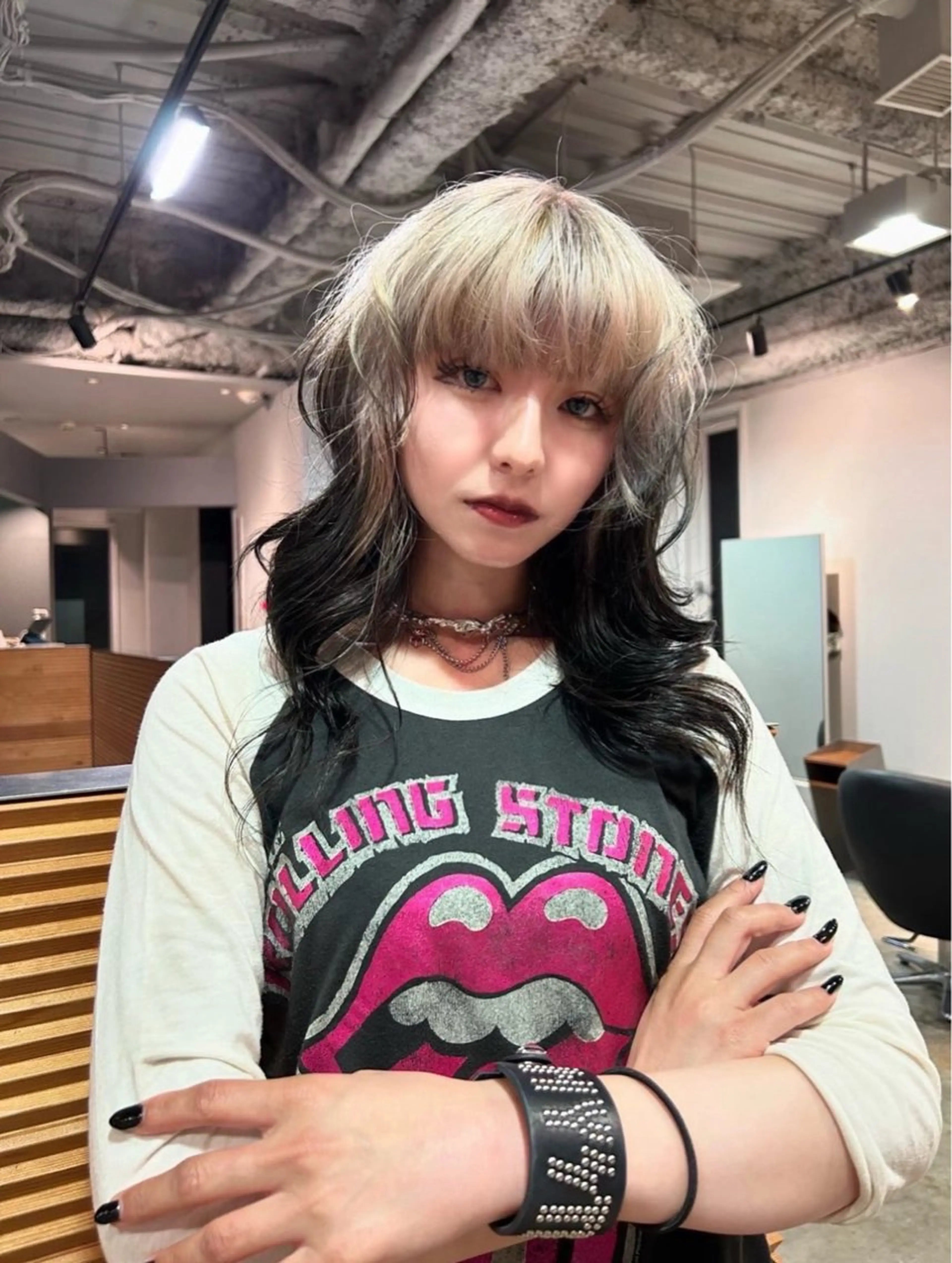 ミディアム カラー グラデーションカラー ハイトーン特化/ 和音のヘアスタイル