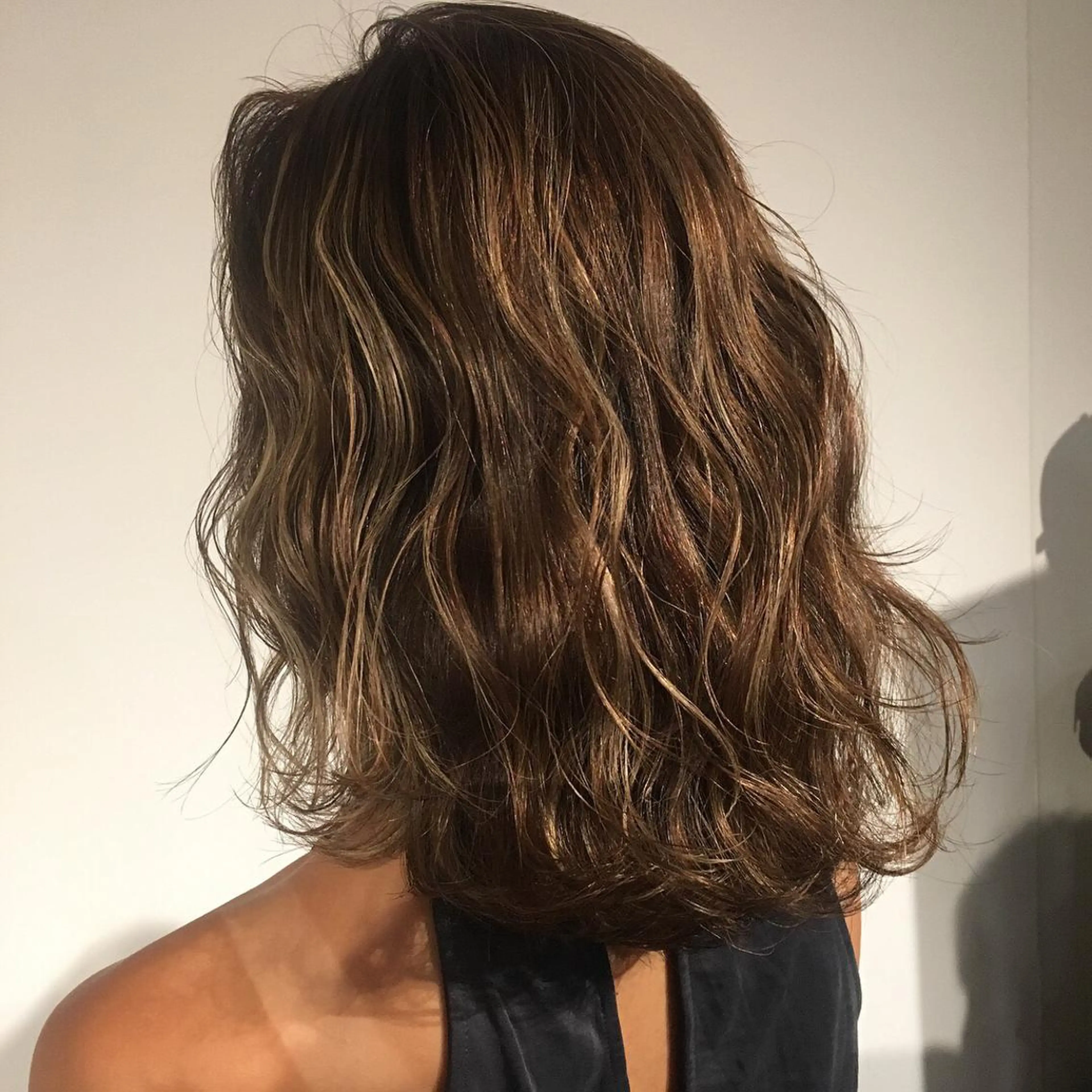 ミディアム カラー ハイライトカラー ハイライト カット ヘアカラー トリートメント ✂︎中山竜哉✂︎ 川崎スタイリストのヘアスタイル