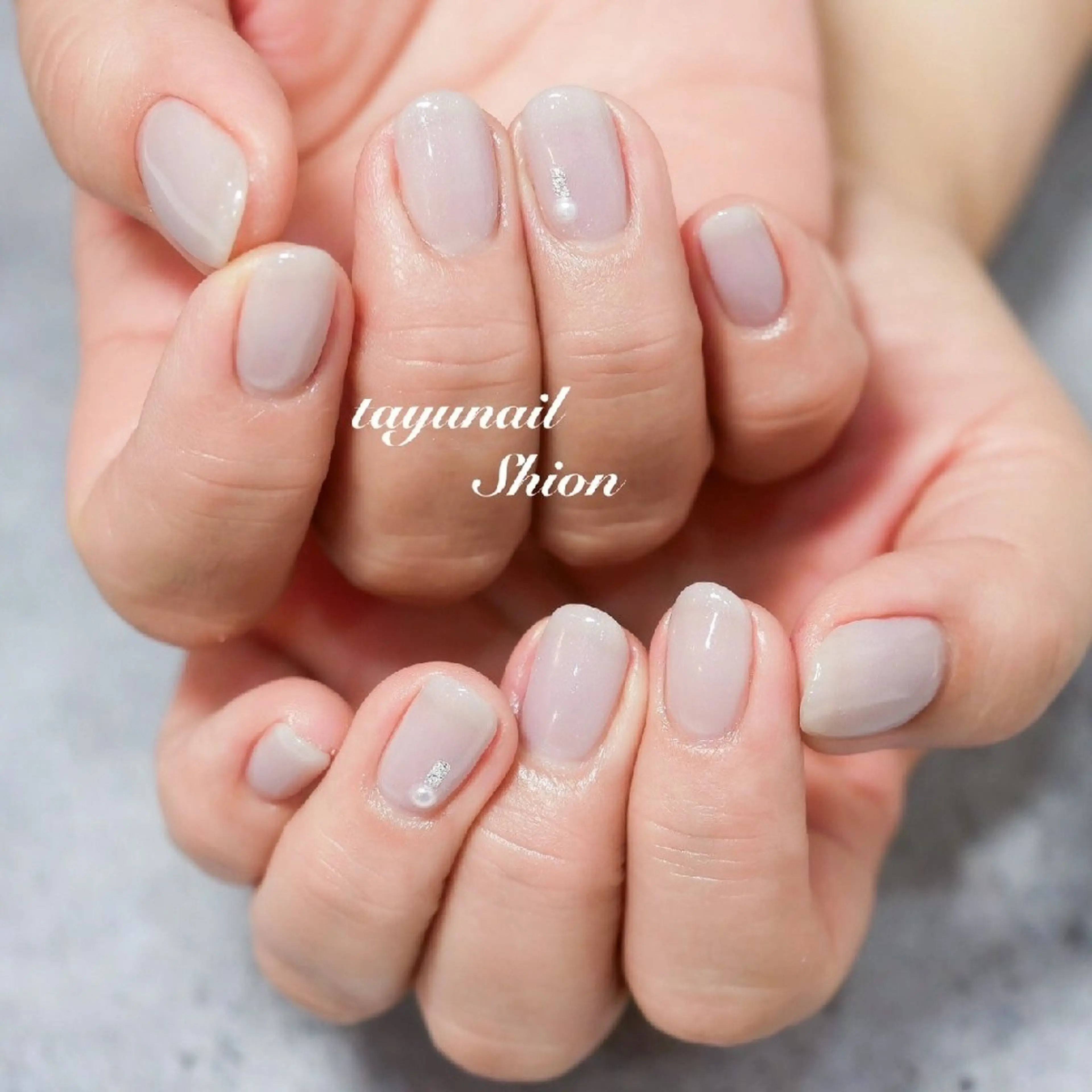 ネイル ジェルネイル ワンカラーネイル パラジェル シンプルネイル 冬ネイル ネイルサロン・ネイルスクール　たゆnail所属・ネイルサロン 【たゆnail】のネイルデザイン