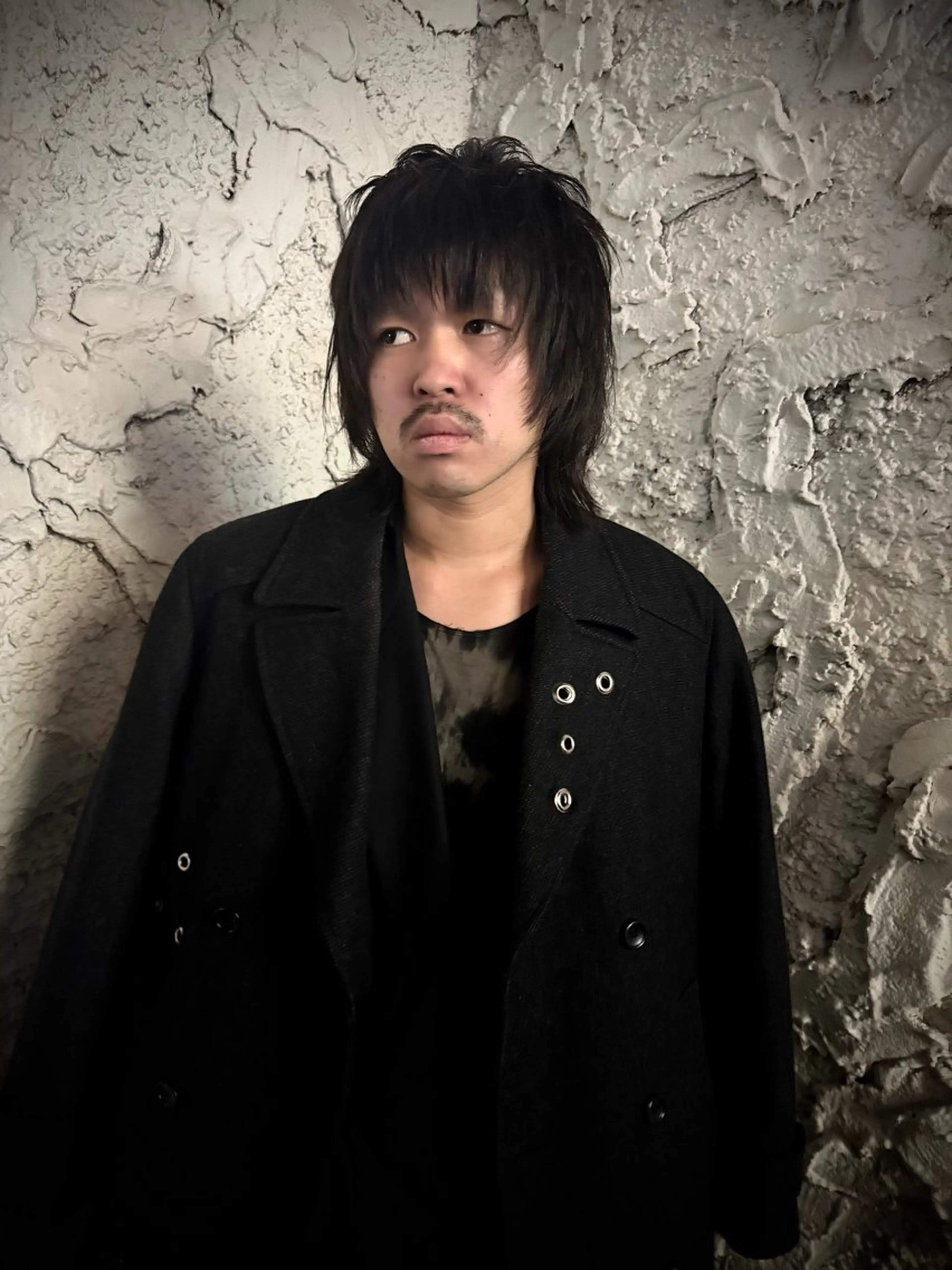 ミディアム メンズ カット デザインカラー⭐︎★ 🐆hyo🐆のヘアスタイル