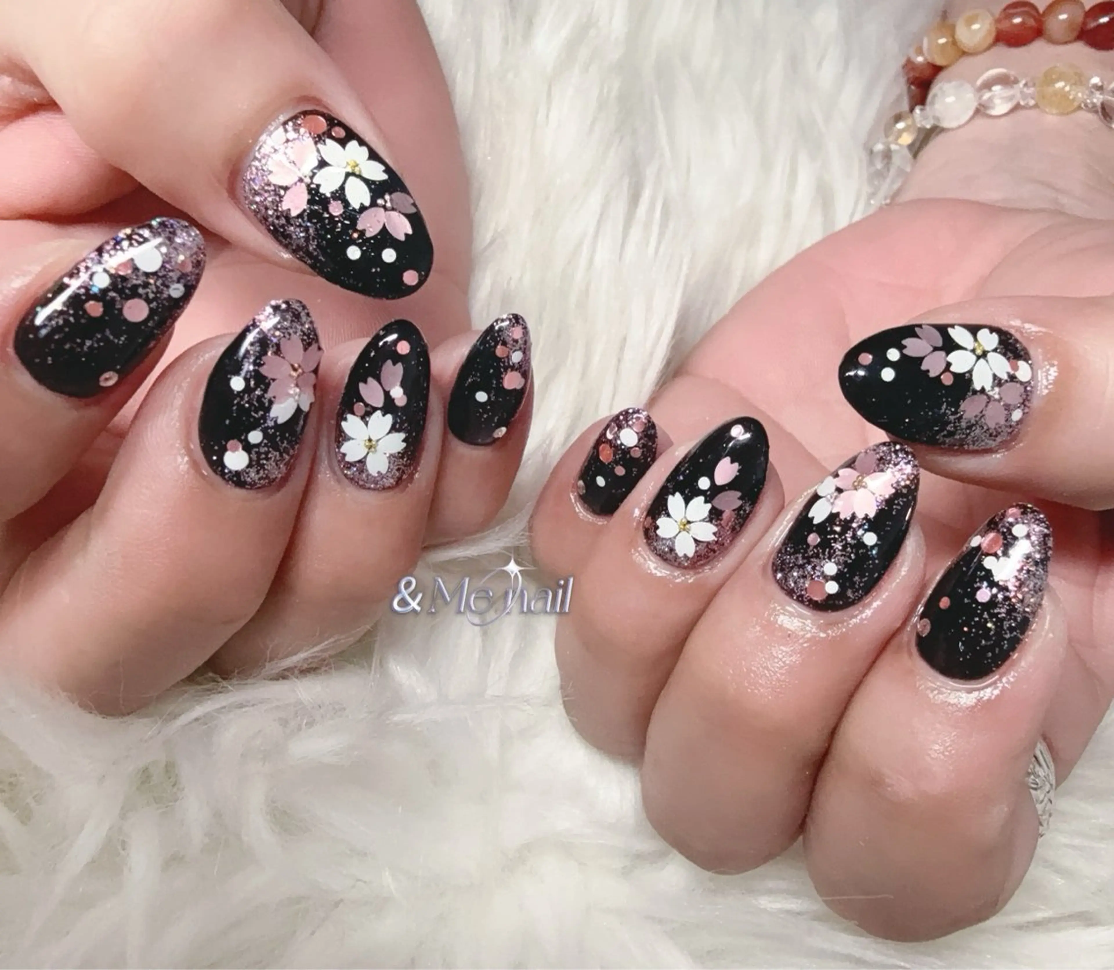 ネイル 成人式 ＆ME アンドミーのネイルデザイン