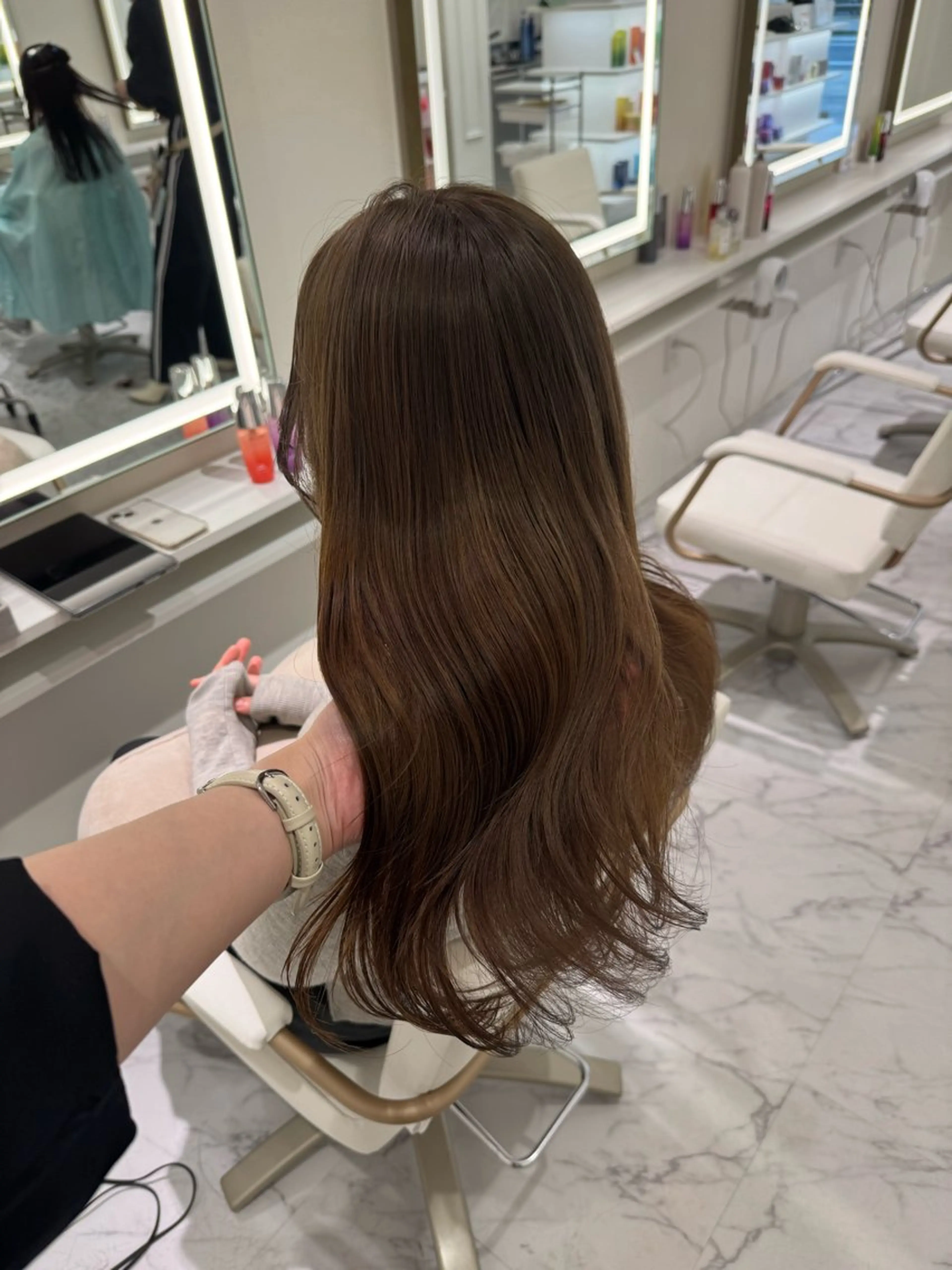 ロング カラー ヘアカラー ParveMix🍀 藤原愛未のヘアスタイル