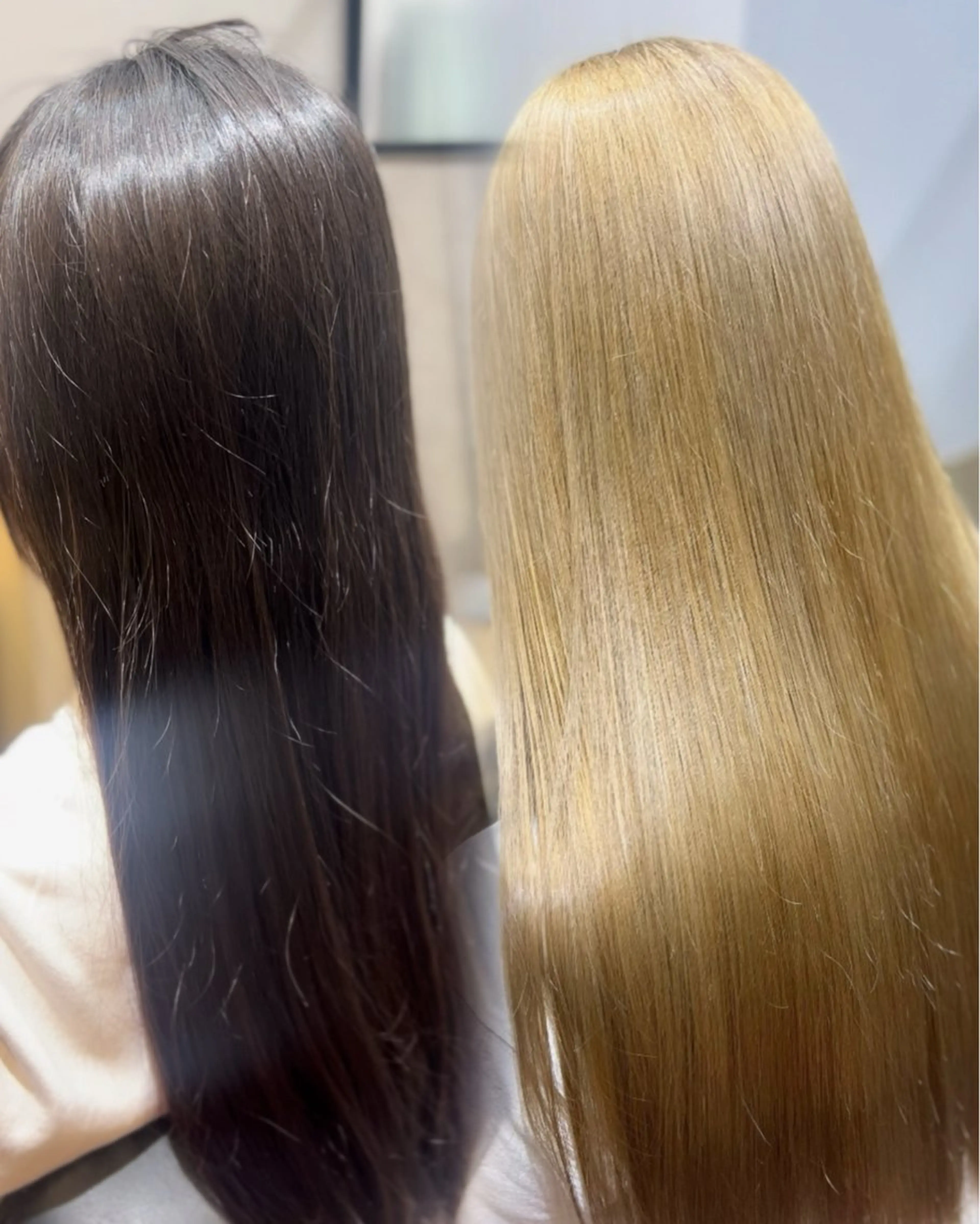 ロング カラー ヘアカラー トリートメント 岡山ハイトーン・ ルーツカラー/こもものヘアスタイル