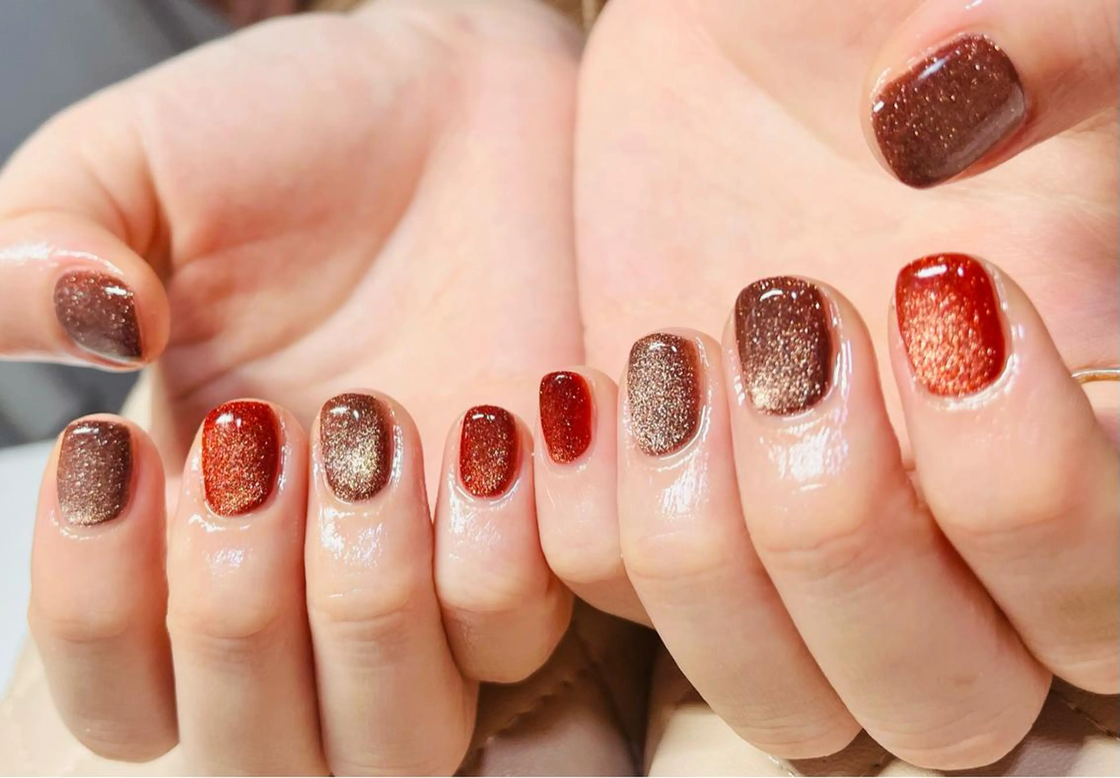 ネイル ハンドネイル goldgleams ちなのネイルデザイン