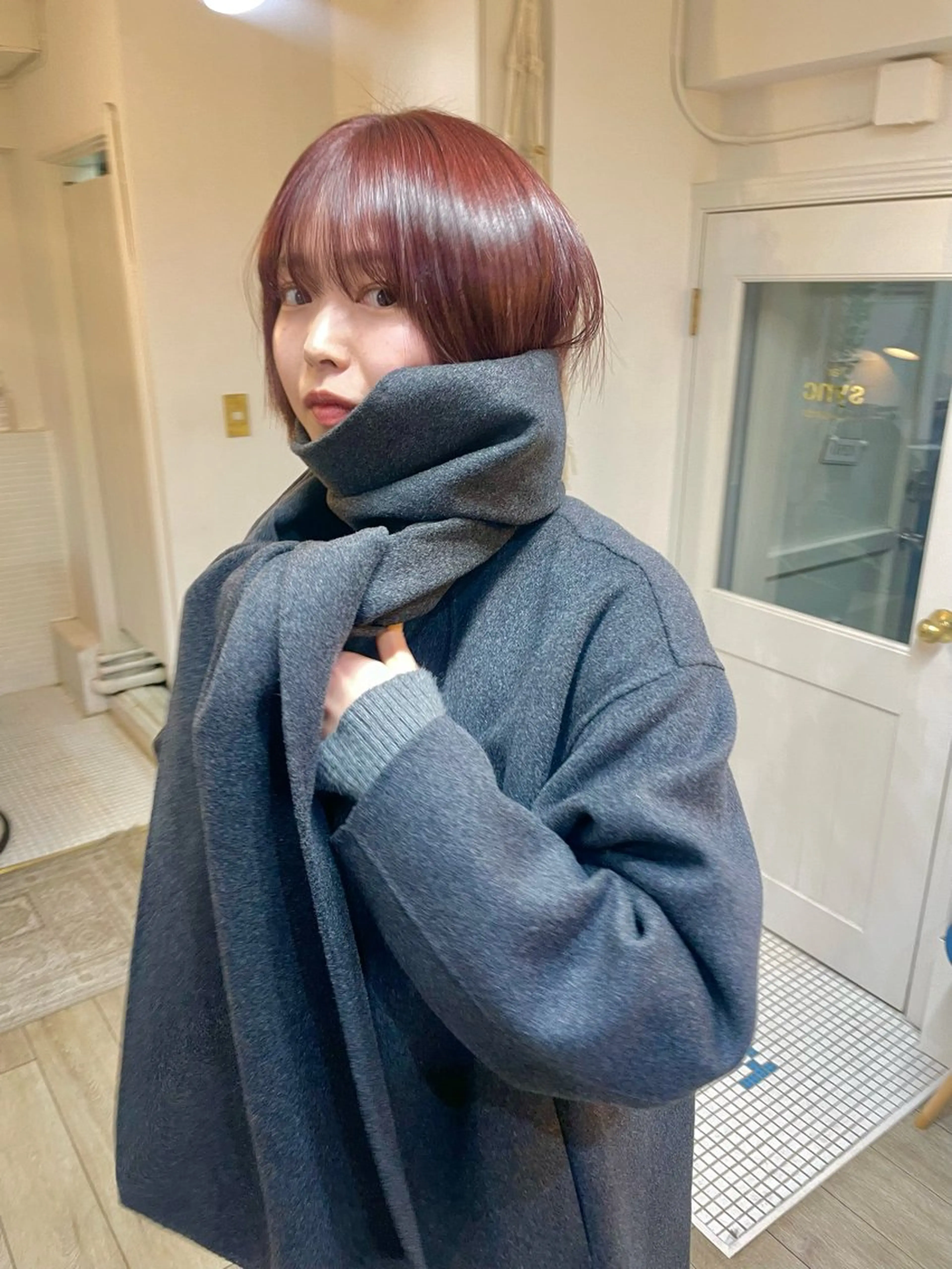 🎀[ミニモ学割クーポン]🎀学生限定🎀透明感カラー＋前髪カット＋2stepトリートメントの写真