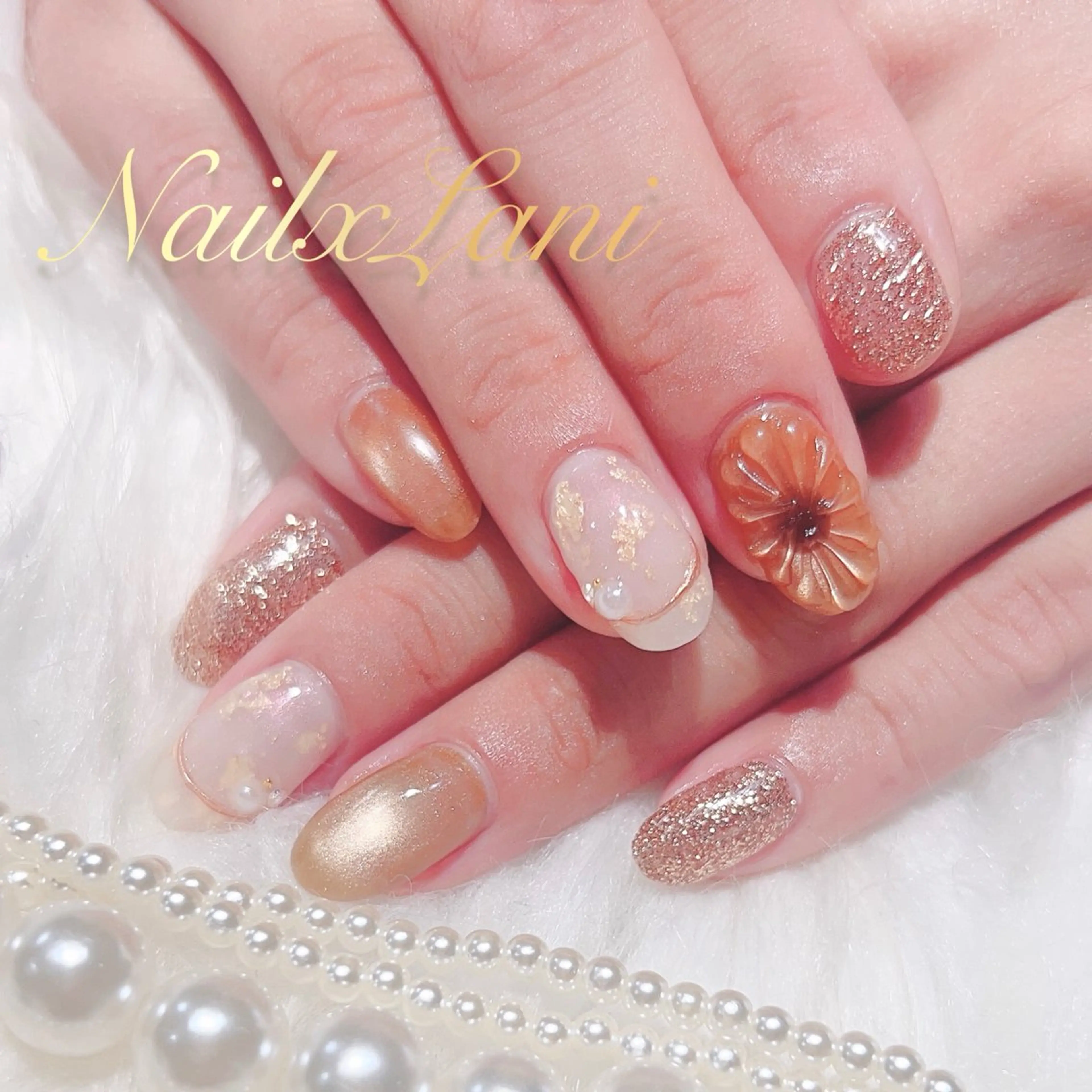 ネイル フットネイル ジェルネイル マグネットネイル 持ち込み パラジェル Nail×Lani 深爪矯正対応◎のネイルデザイン