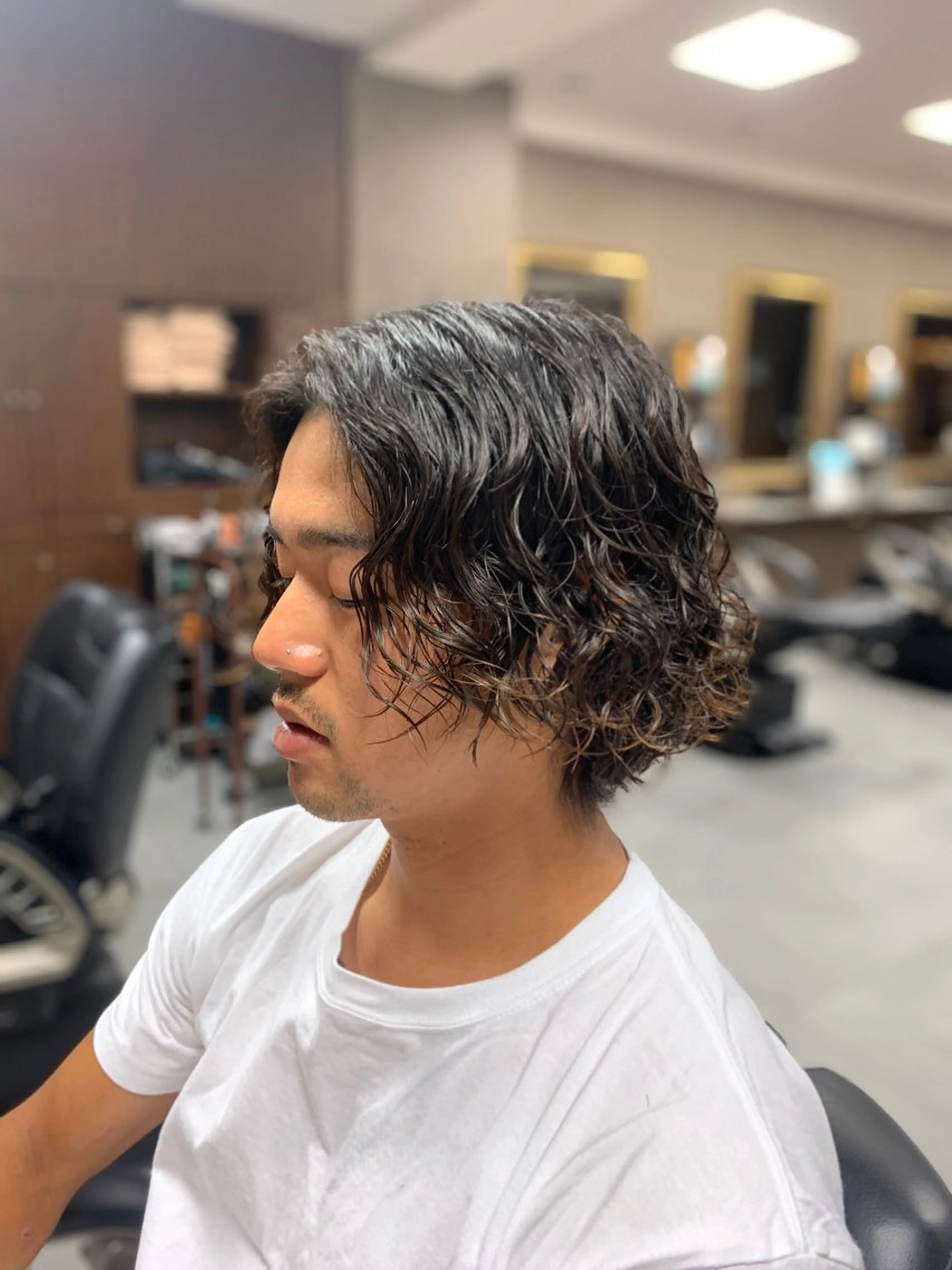 メンズ バーバーショップ涼桜新町店所属・田中大 パーマ/メンズカットのヘアスタイル