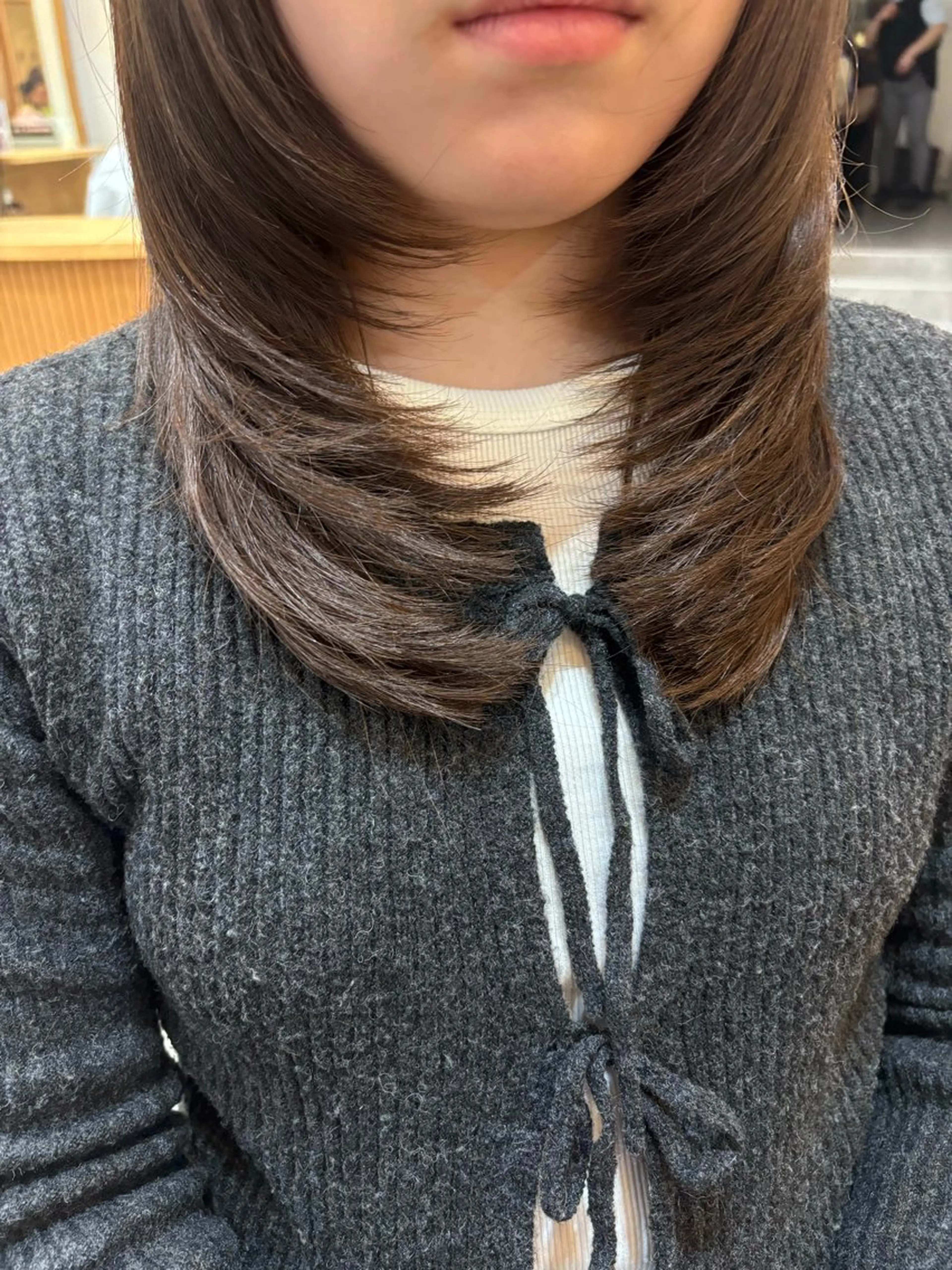 セミロング レイヤーカット カット ROPE 💎かなみ💎のヘアスタイル