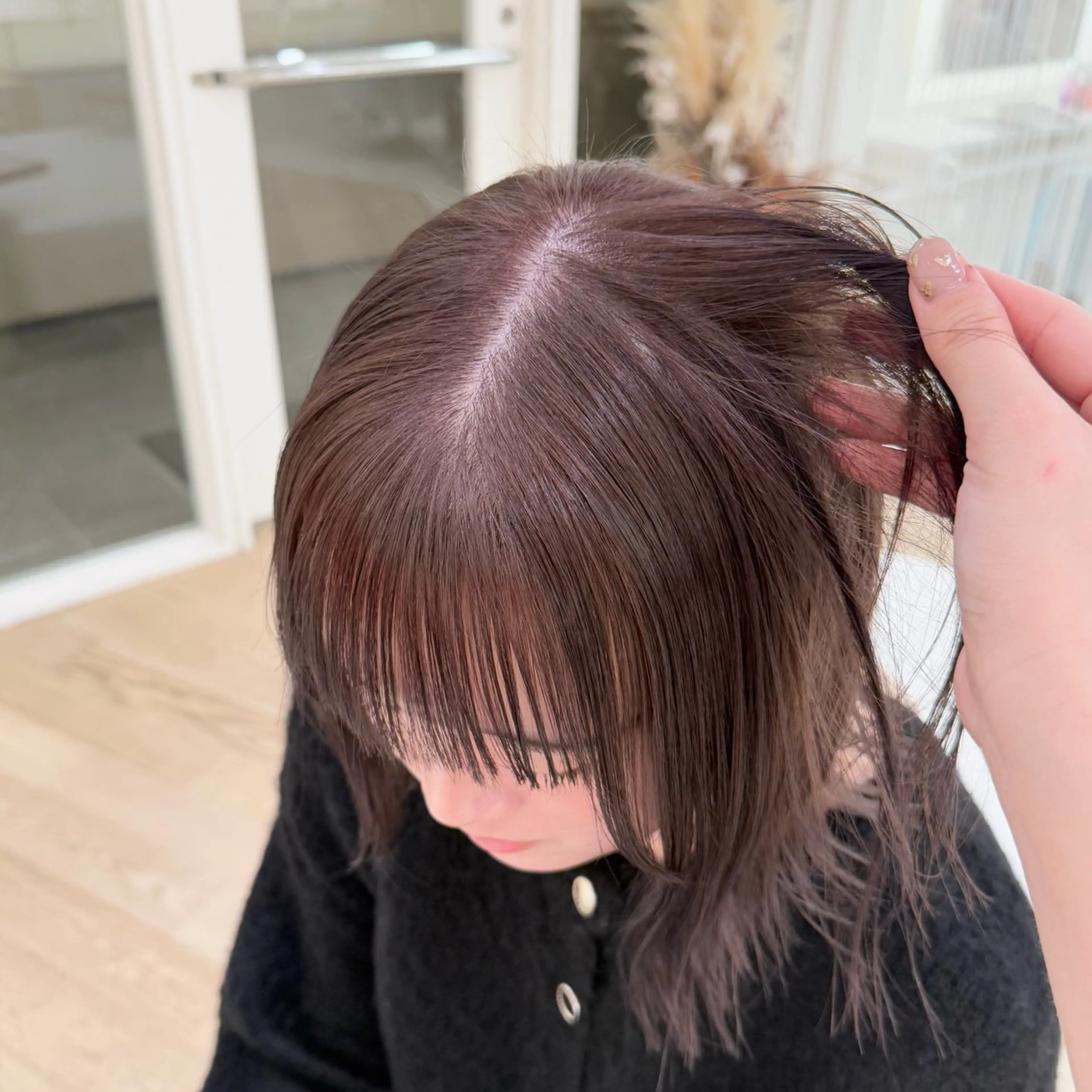 ショート カラー ブリーチ 透明感カラー ブリーチなしカラー ボブ ParveMix いしいまお🌼のヘアスタイル