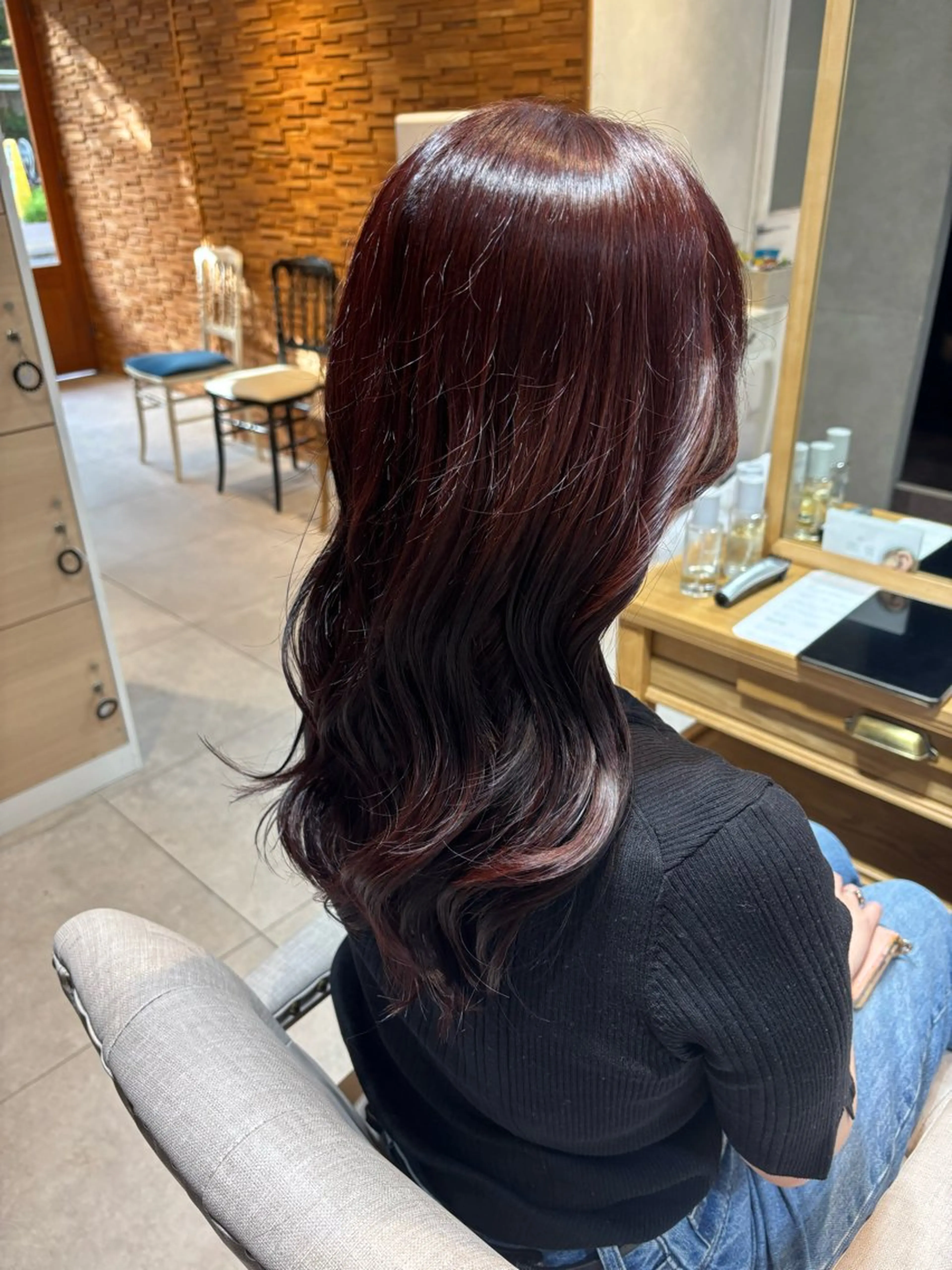 セミロング カット ヘアカラー トリートメント 酒井 彩希のヘアスタイル