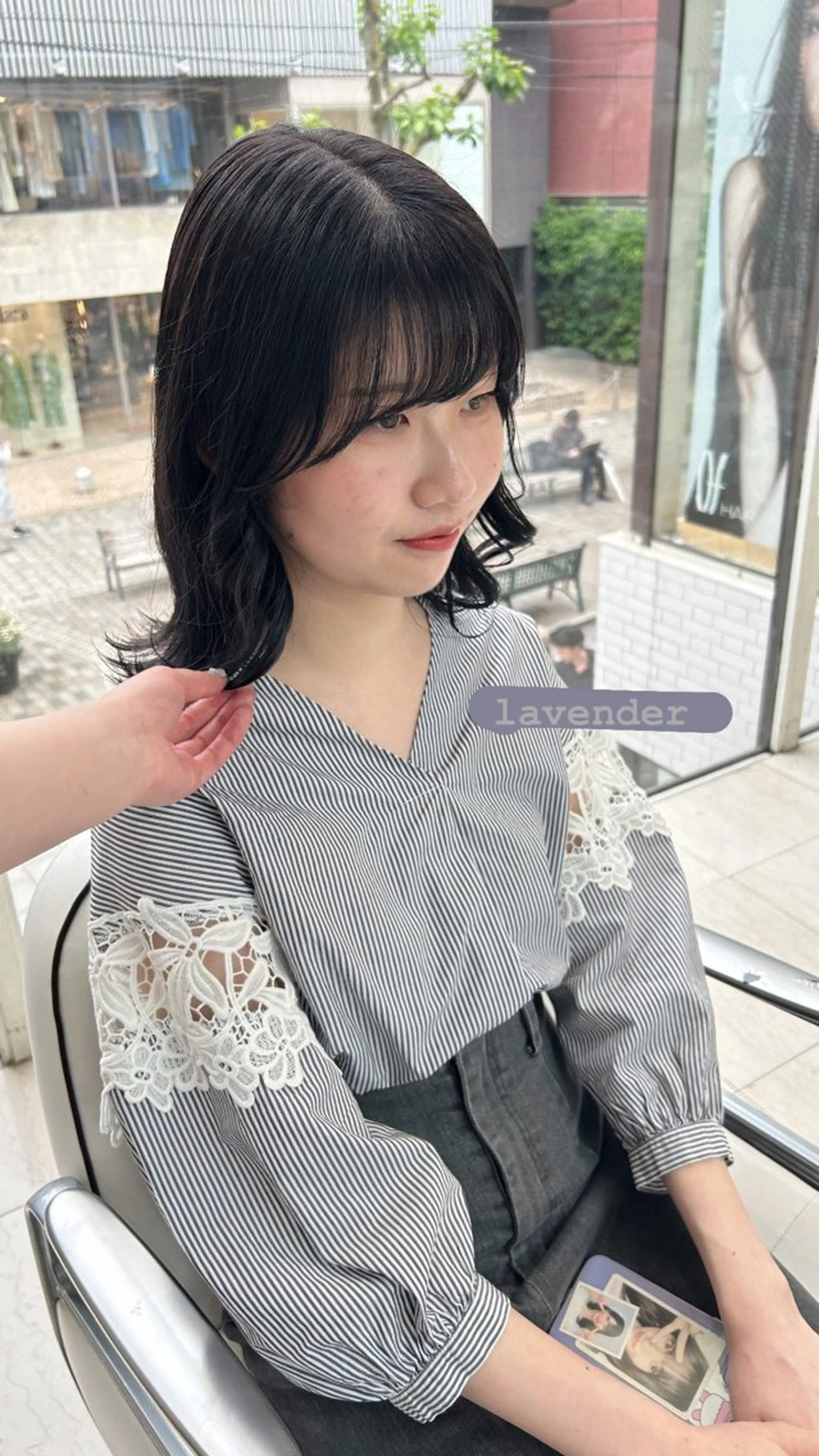 ミディアム カラー 透明感カラー ありむらもえ/ 透明感カラーのヘアスタイル