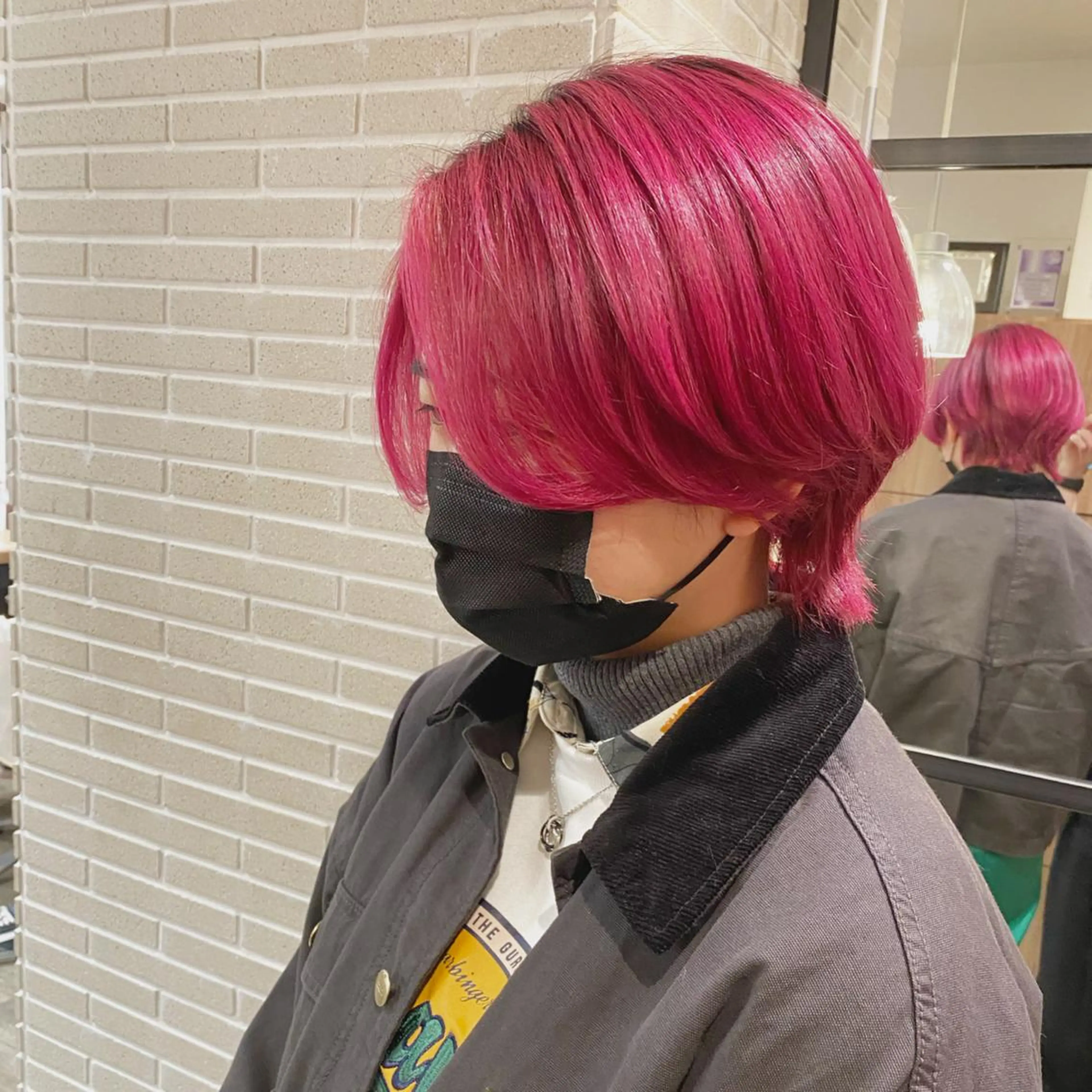 ショート アッシュ ボブ 髪質改善 レイヤーカット ショートヘア カット ヘアカラー ショート〜ミディアム 喜多司のヘアスタイル