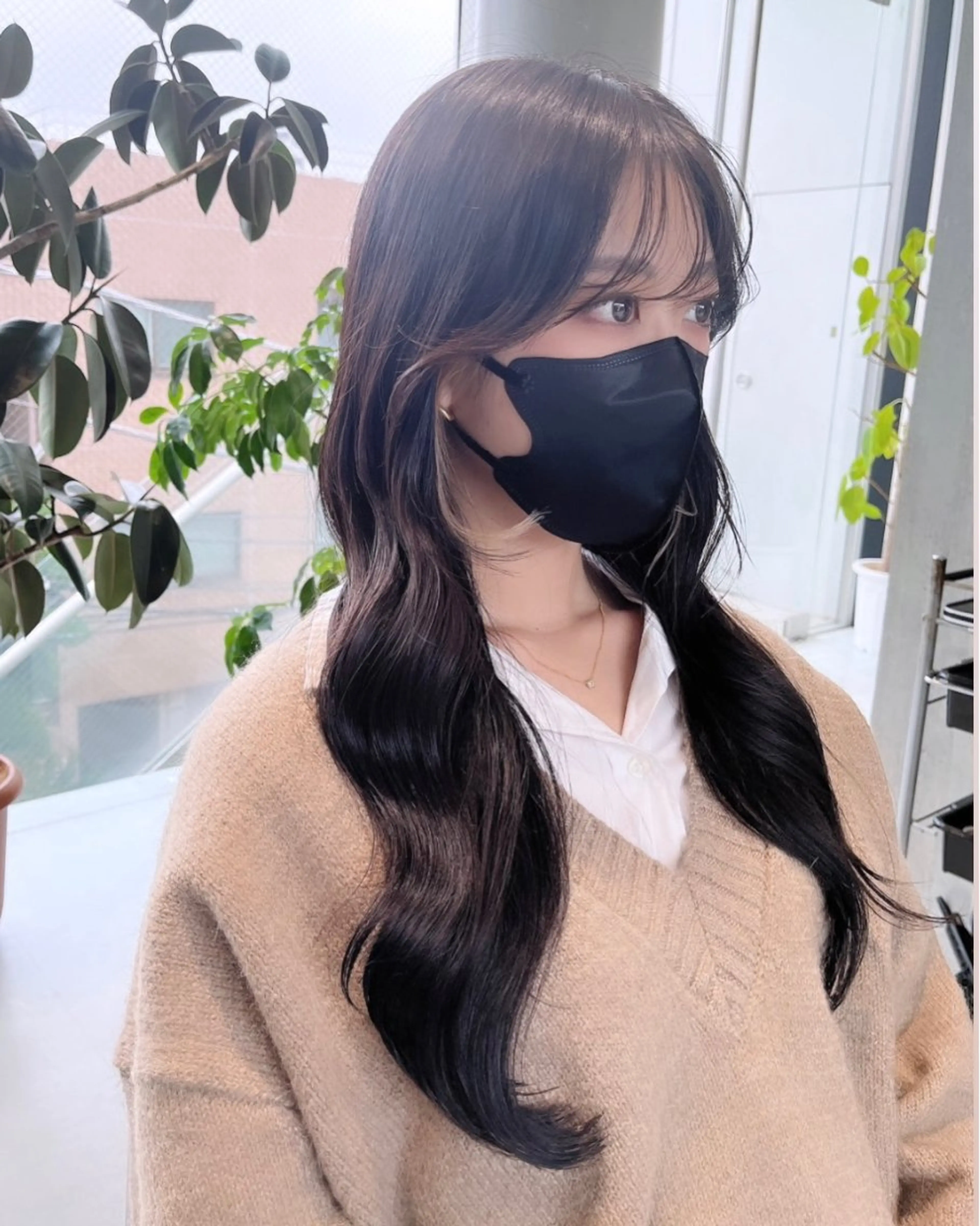 セミロング カラー カット ヘアカラー トリートメント 🌫️大人韓国ヘア 🌫️naoyaのヘアスタイル