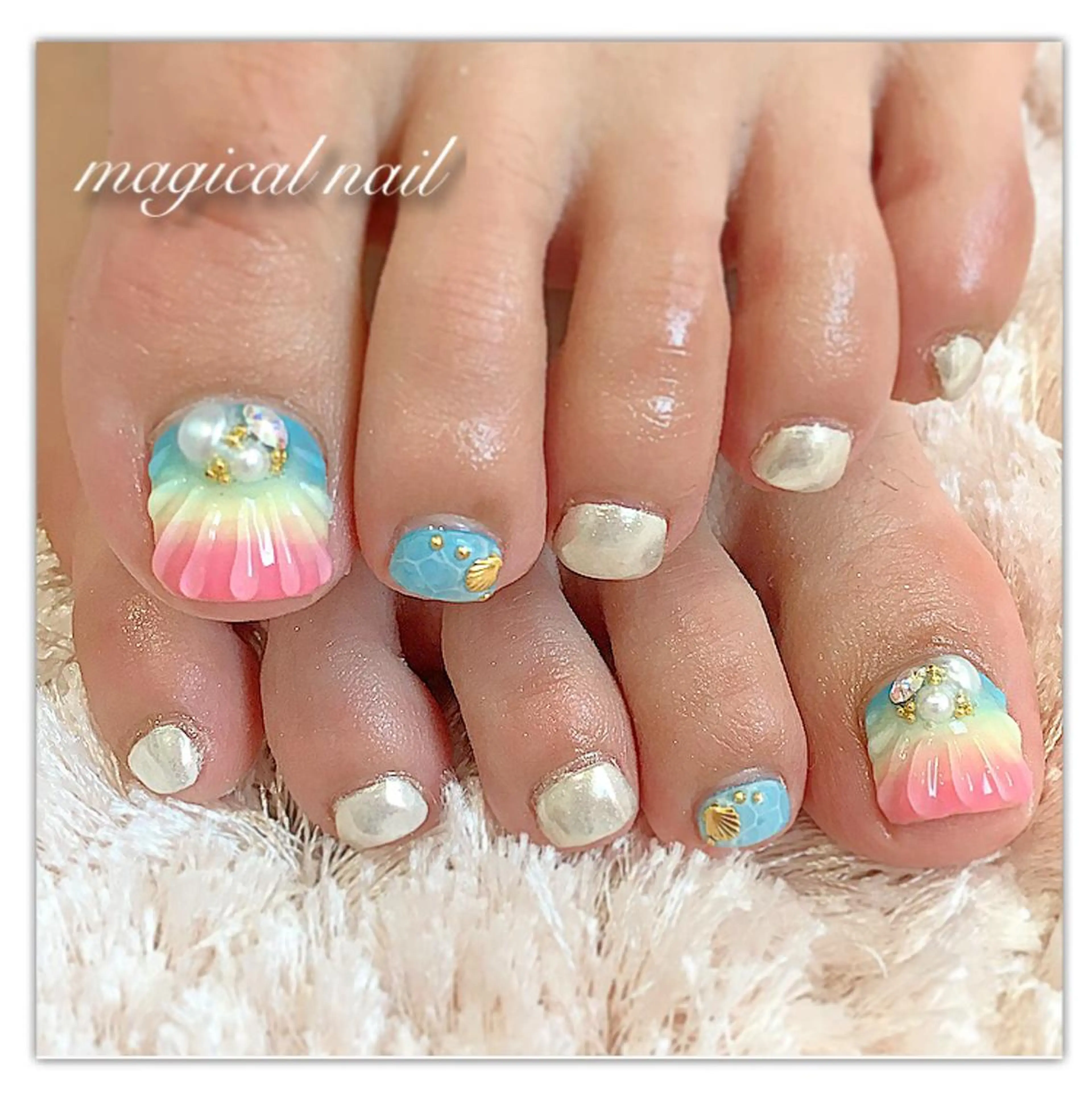 ネイル フットネイル magical nailのネイルデザイン