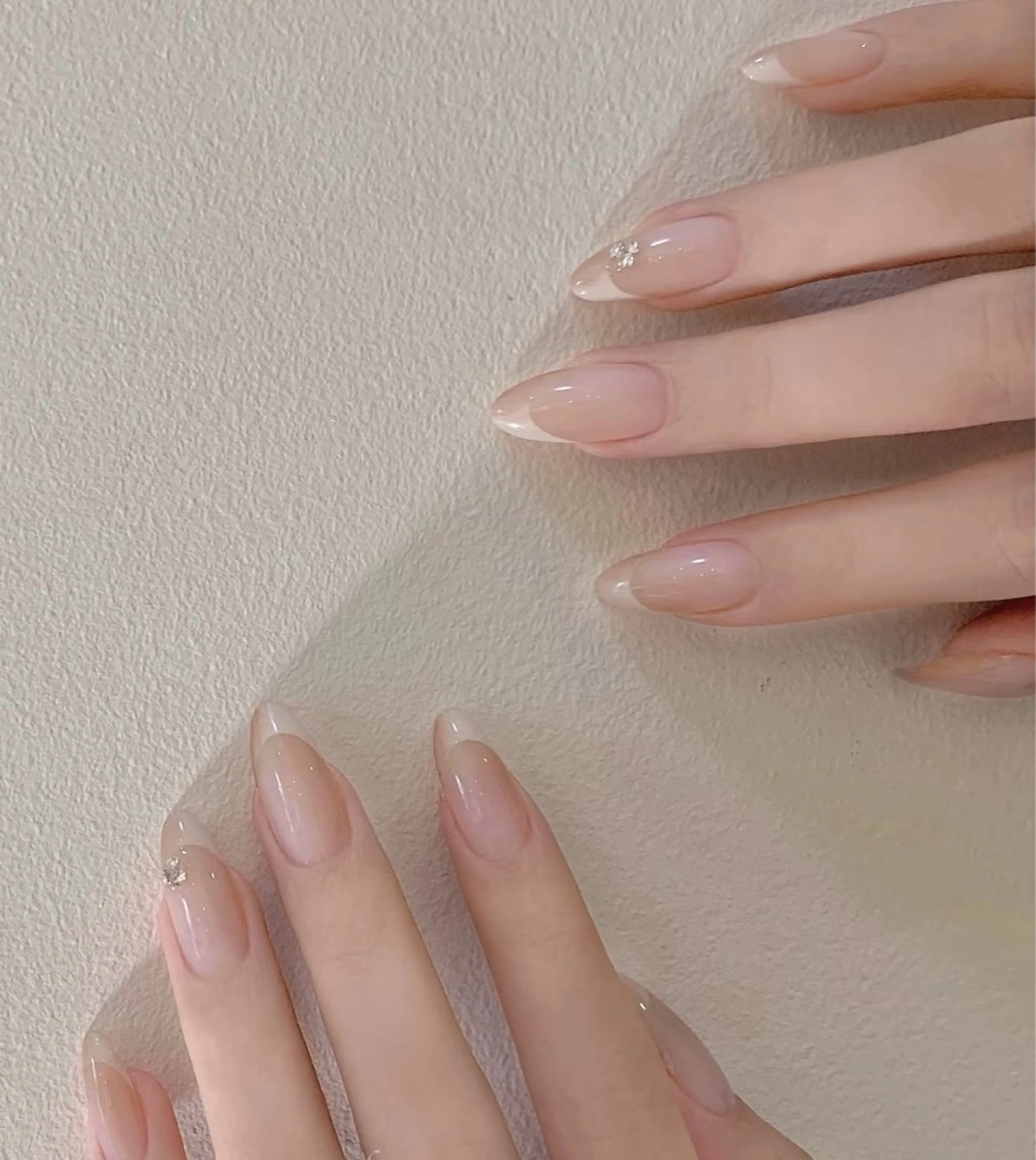 ネイル チークネイル 長さ出し フレンチネイル ガーリー 韓国ネイル sun nail池袋 モデル募集のネイルデザイン