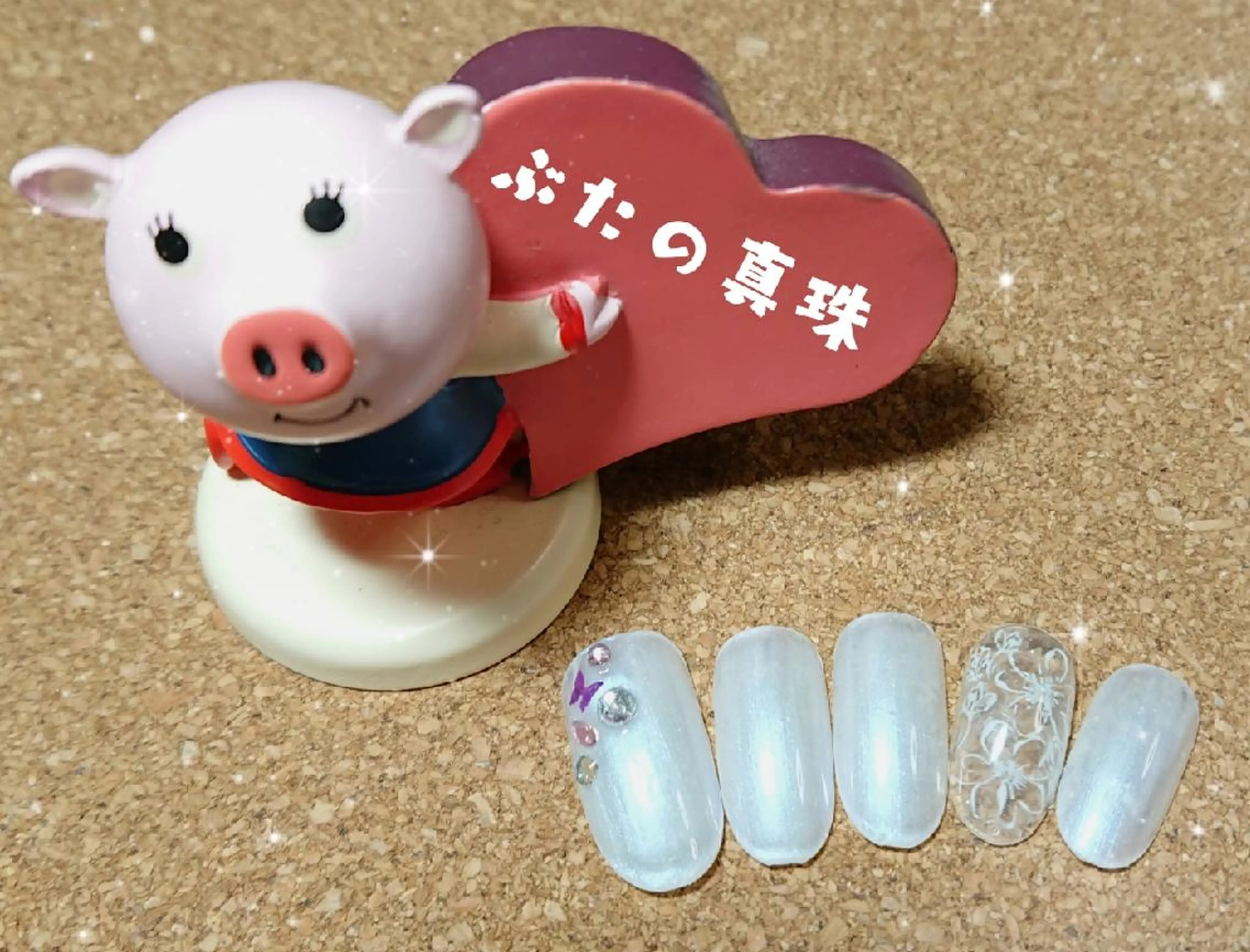 ネイル 春ネイル ホワイト ハンドネイル 林 珠里のネイルデザイン