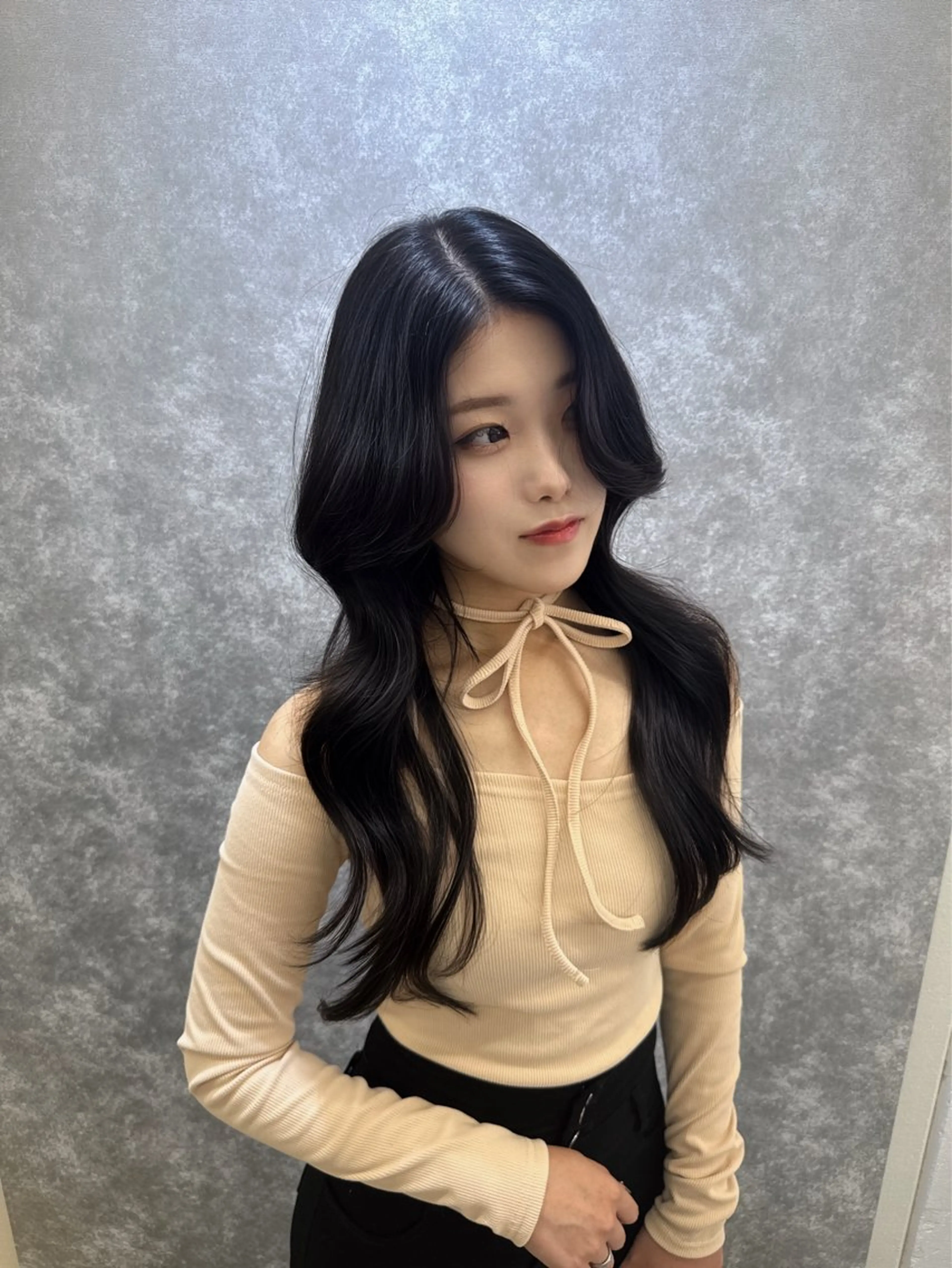 ロング カラー カット ヘアカラー トリートメント 菊池 遼/透明感 /韓国レイヤー/艶感のヘアスタイル