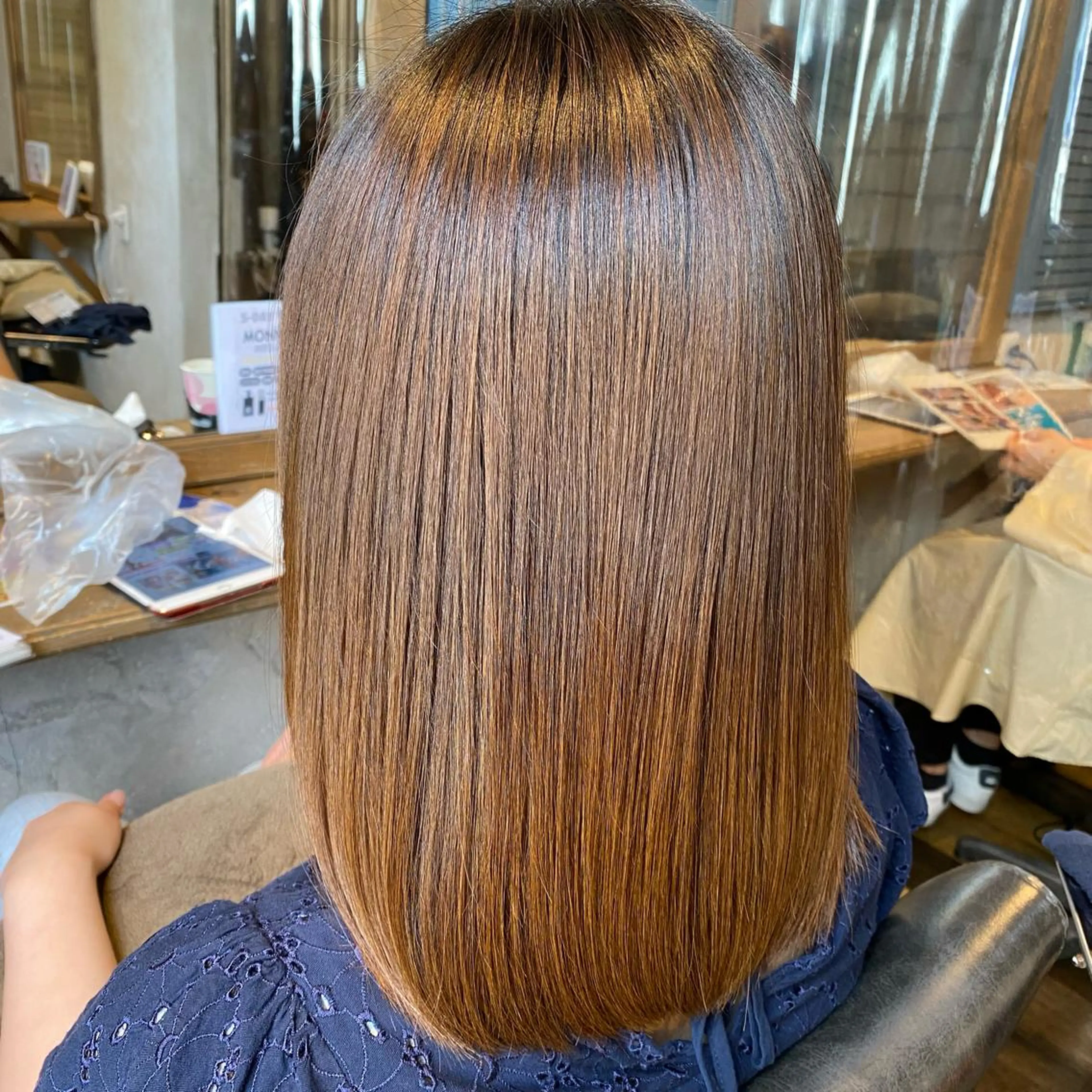 セミロング トリートメント 🎈髪質改善カラー 縮毛矯正/河野🎈のヘアスタイル