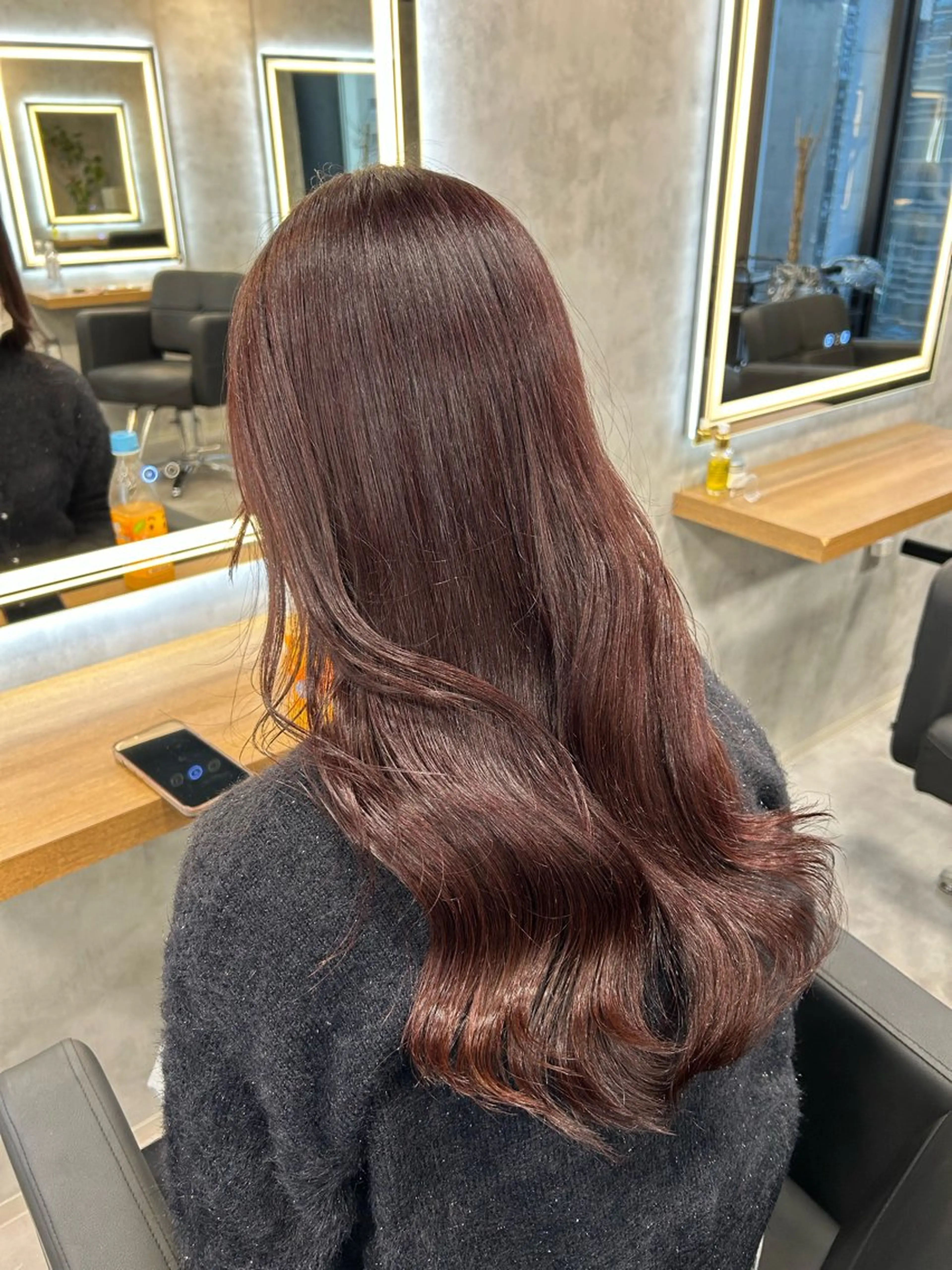 セミロング ヘアカラー トリートメント 🇰🇷韓国レイヤー ヒロキ🇰🇷のヘアスタイル