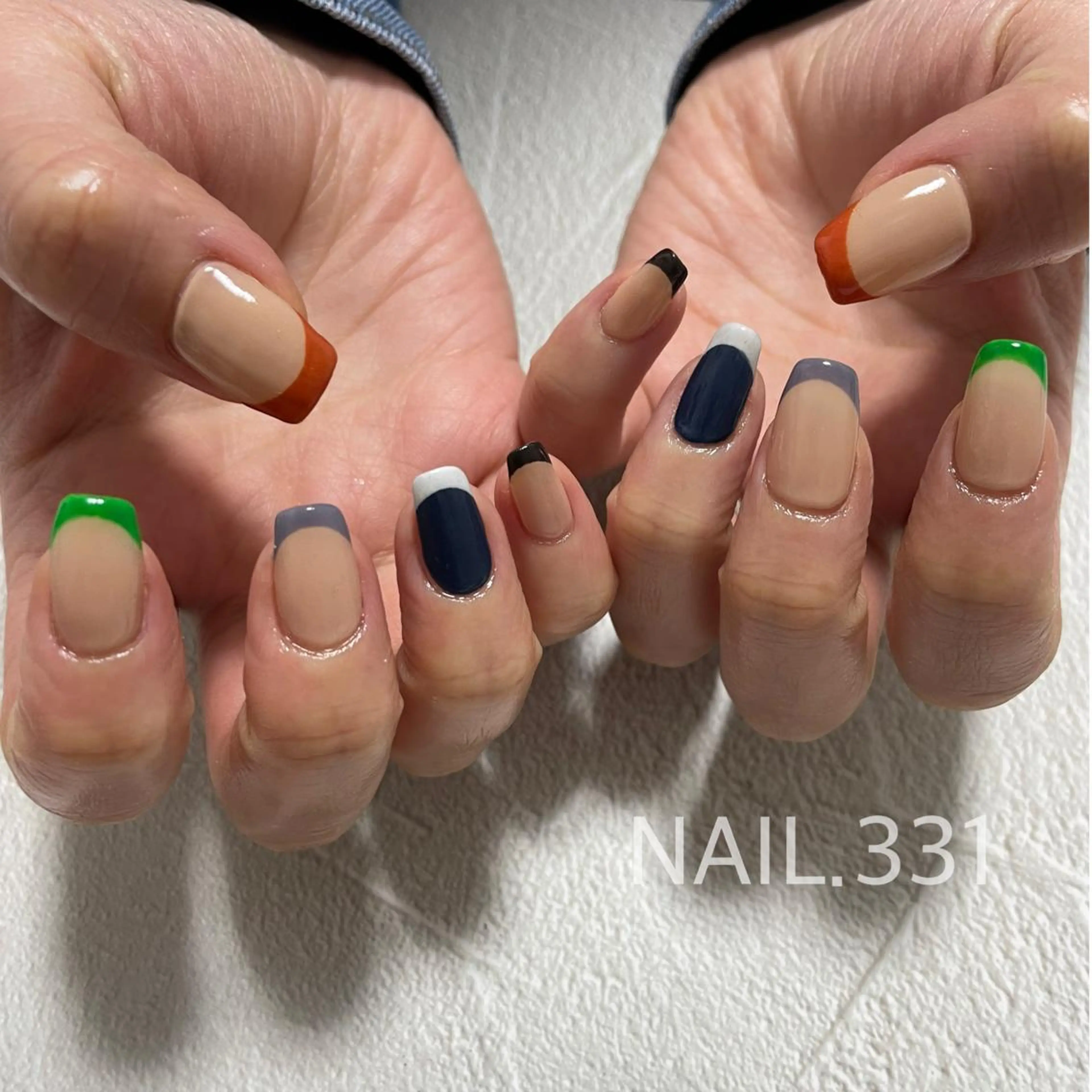 ネイル オフィスネイル ワンカラーネイル NAIL.331所属・Nail 331のネイルデザイン