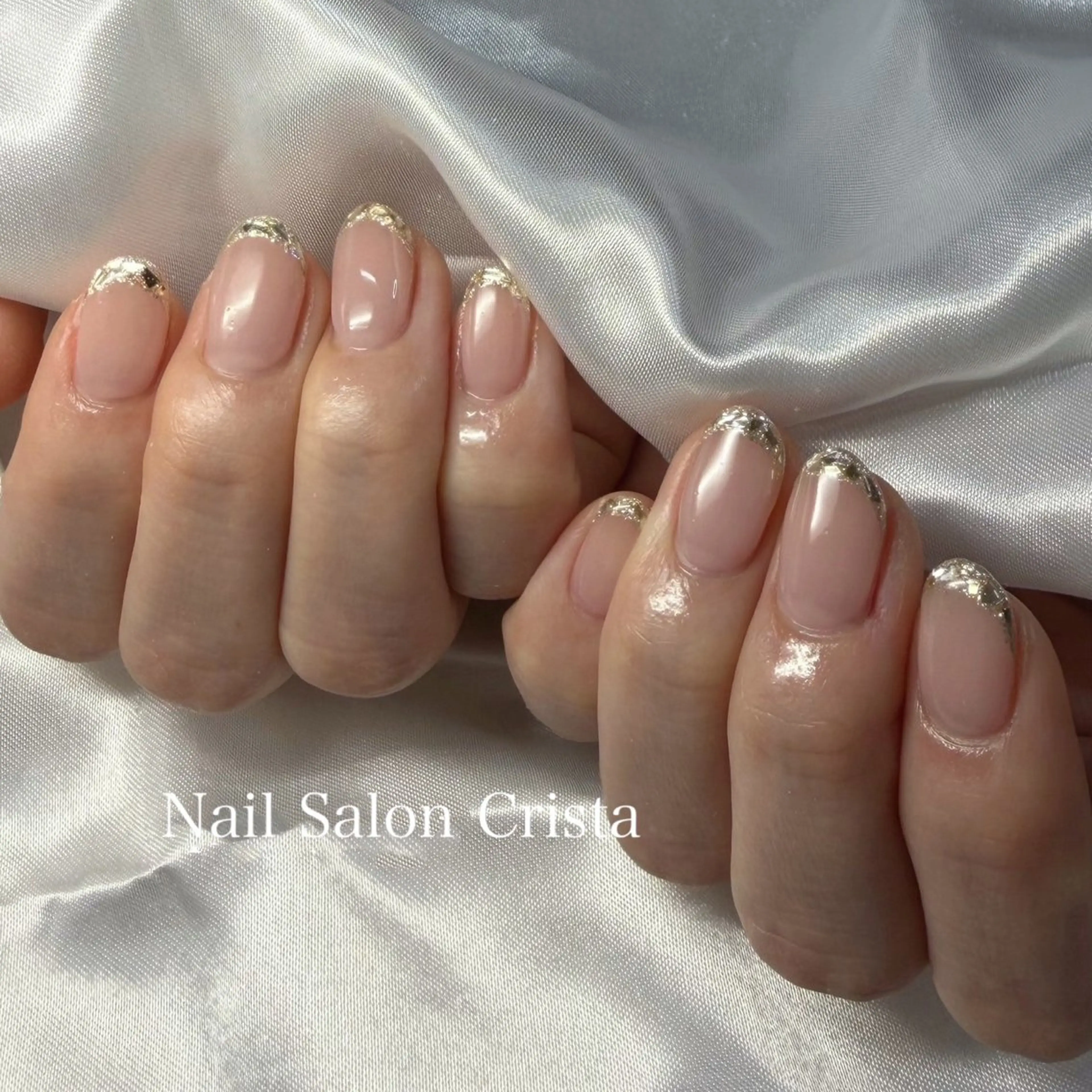 ネイル フレンチネイル ジェルネイル パラジェル ハンドネイル CRISTA所属・CRISTA MOMOのネイルデザイン