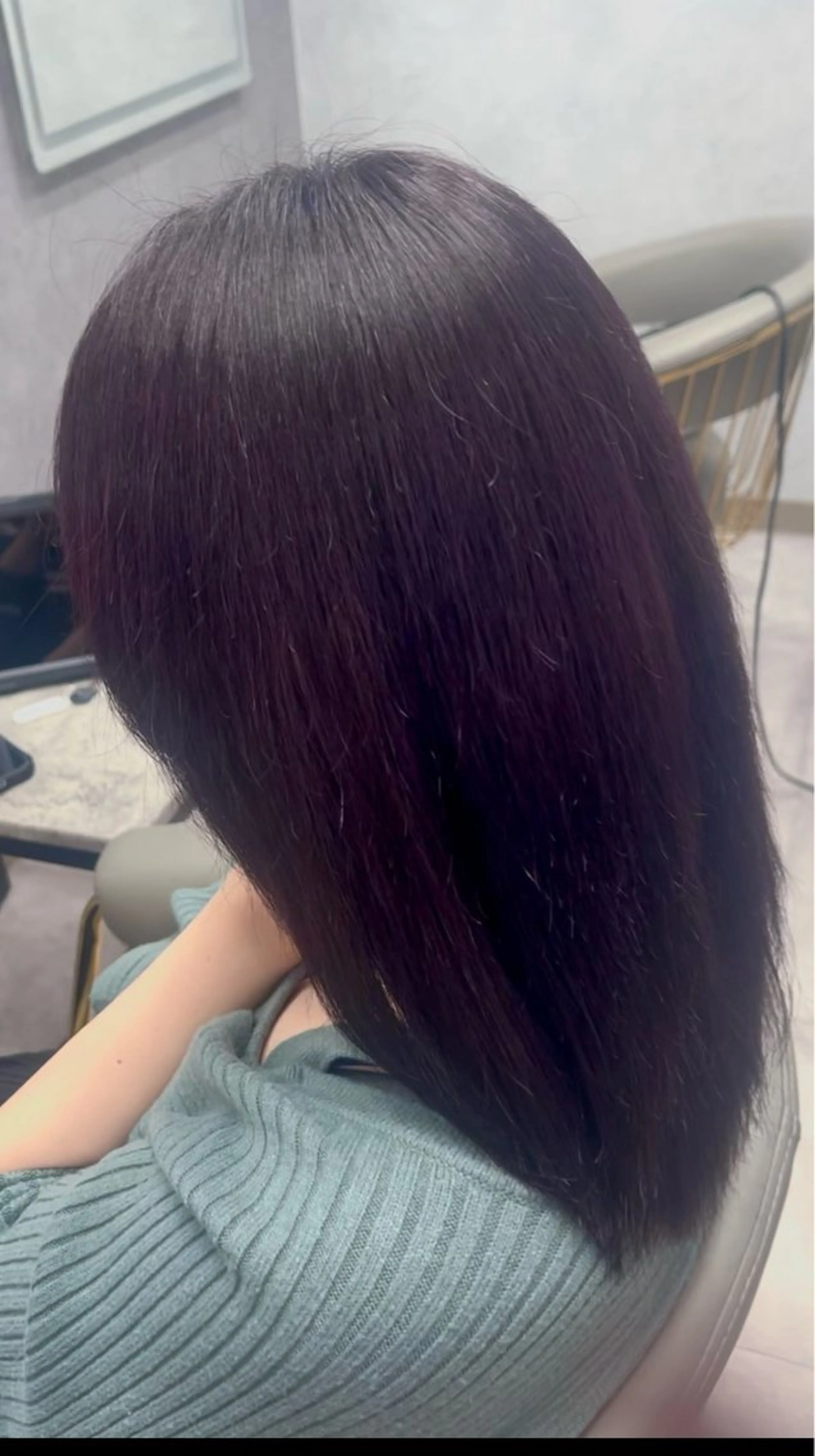 ミディアム カラー パープルカラー Organic hairsalon AXIS 音更店所属・ミ クのヘアスタイル