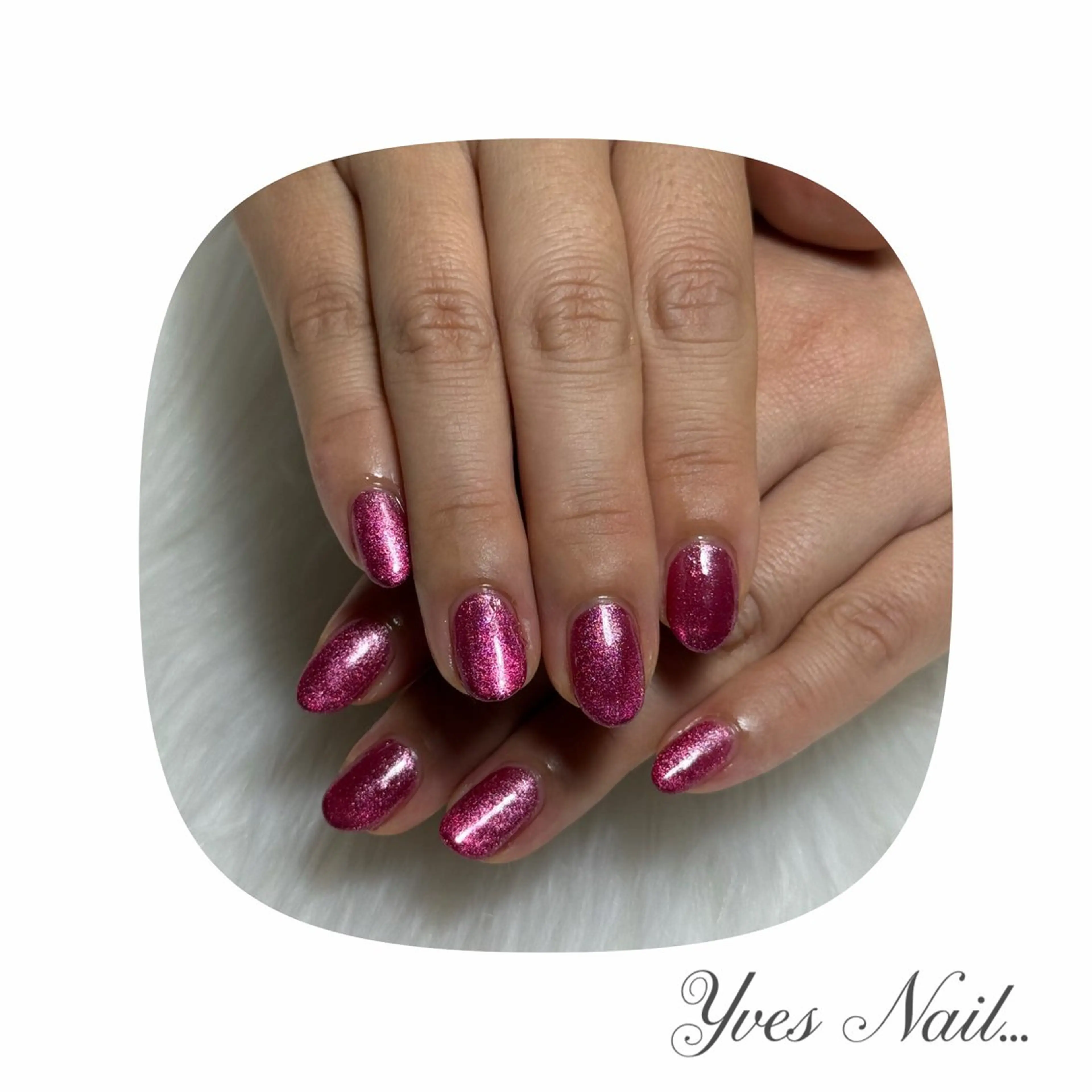 ネイル マグネットネイル ワンカラーネイル ハンドネイル kanno yのネイルデザイン