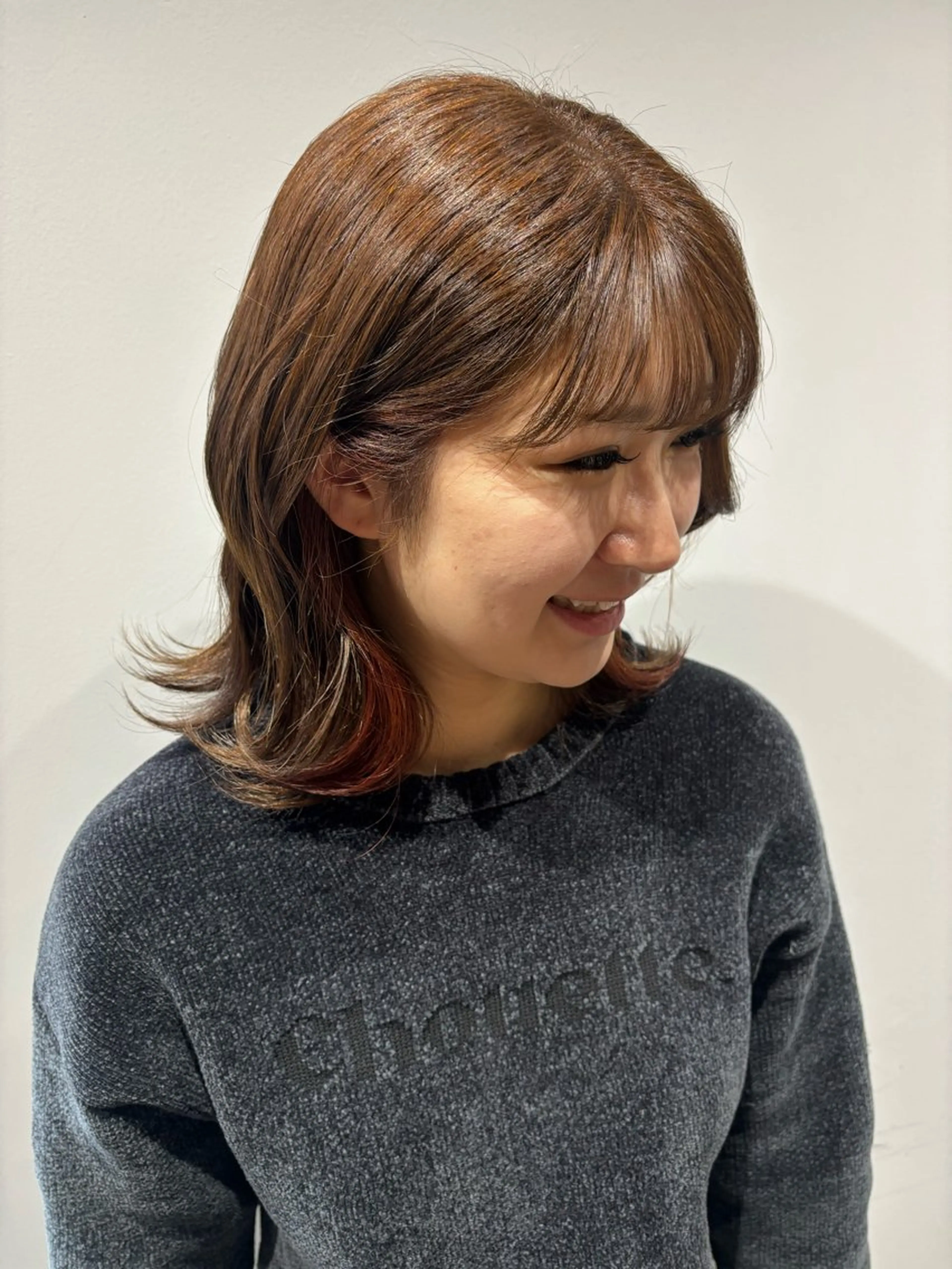 ミディアム カラー ブラウンカラー ヘアカラー Maki /カラー/ブリーチのヘアスタイル